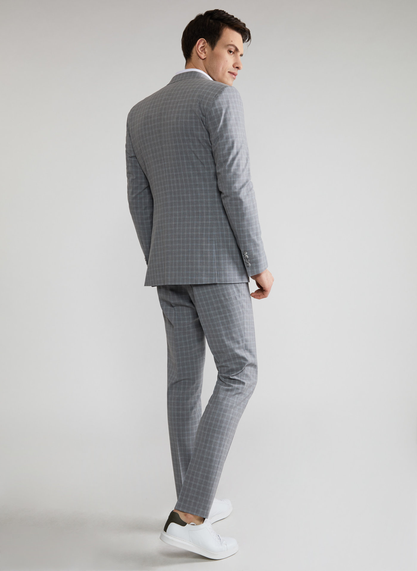 Szare spodnie garniturowe P22SF-6G-008-S-S - Pako Lorente