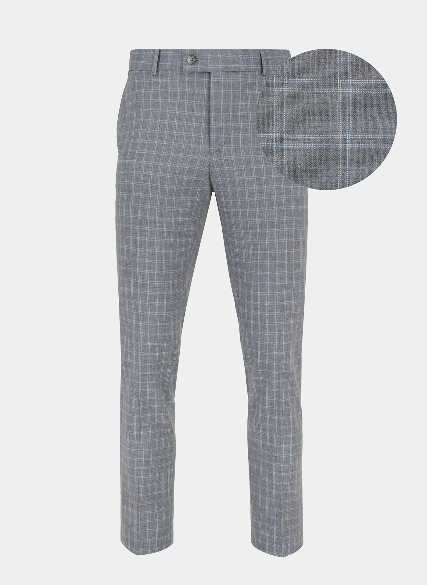 Szare spodnie garniturowe P22SF-6G-008-S-S - Pako Lorente