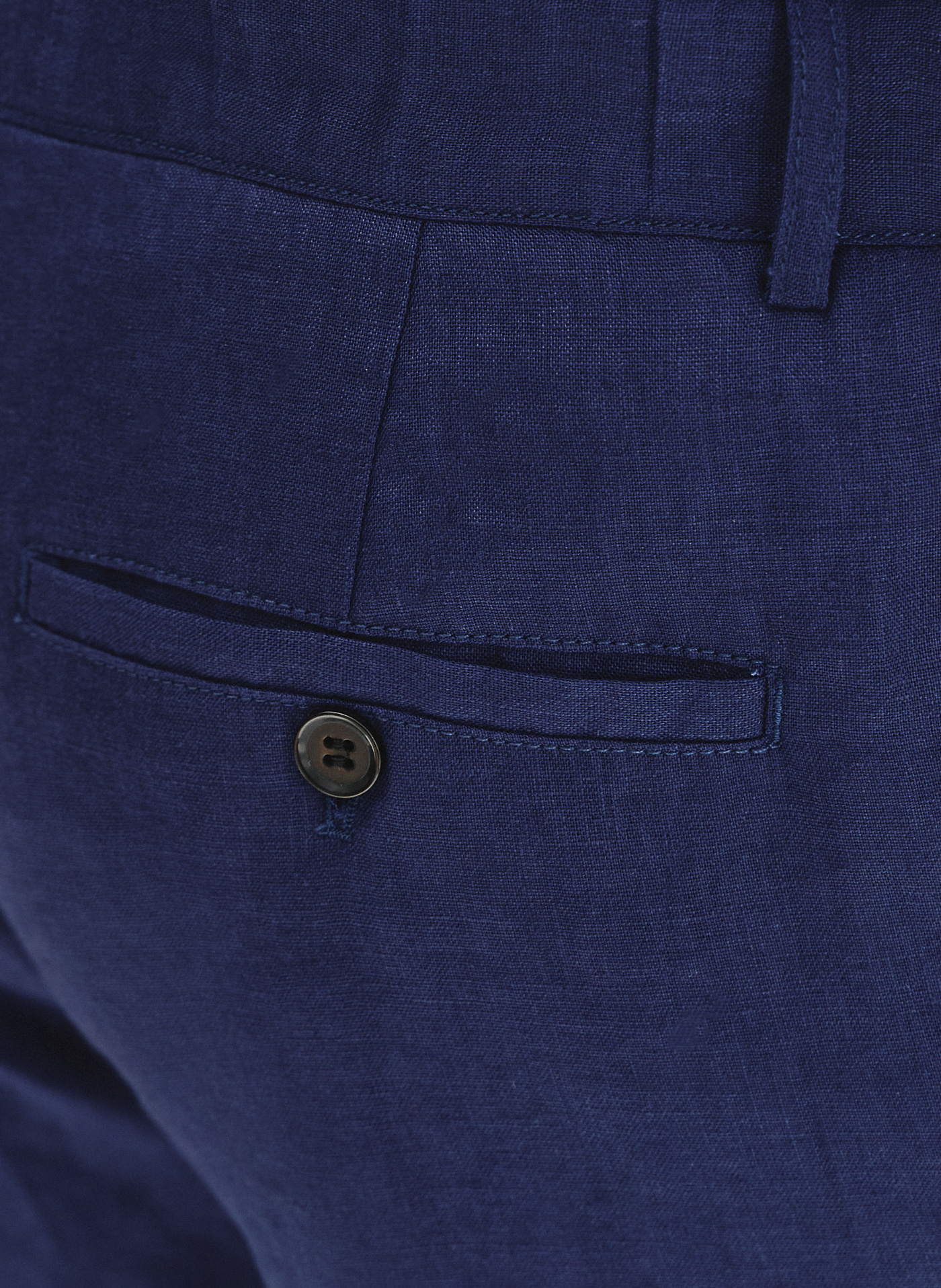 PAKO LORENTE - Lniane szorty męskie w kolorze granatowym - Pako Lorente