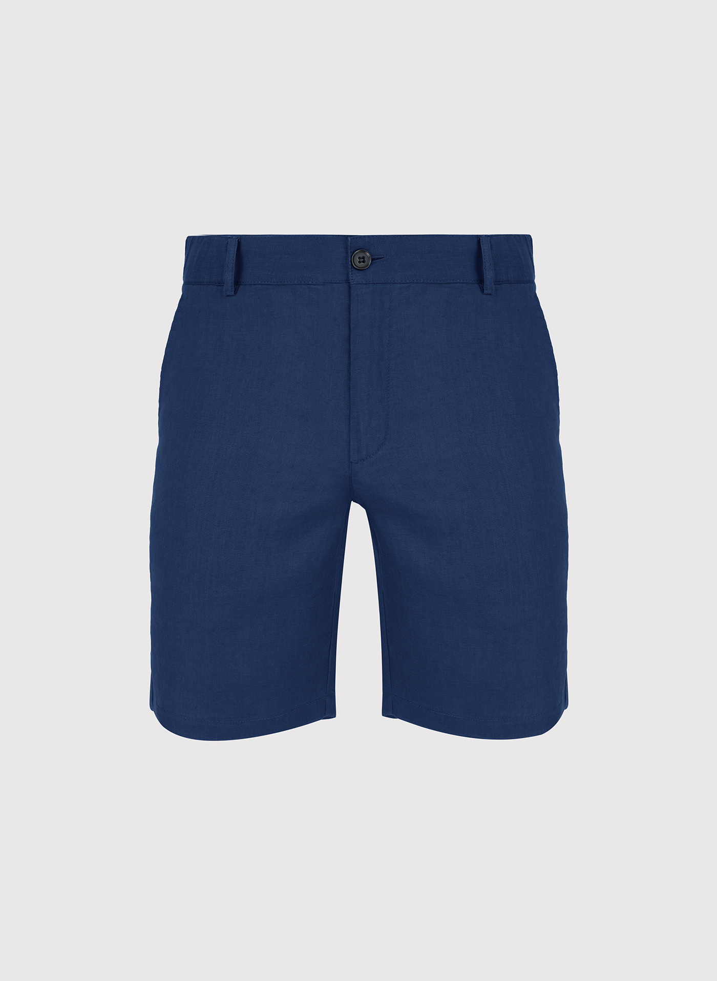 PAKO LORENTE - Lniane szorty męskie w kolorze granatowym - Pako Lorente