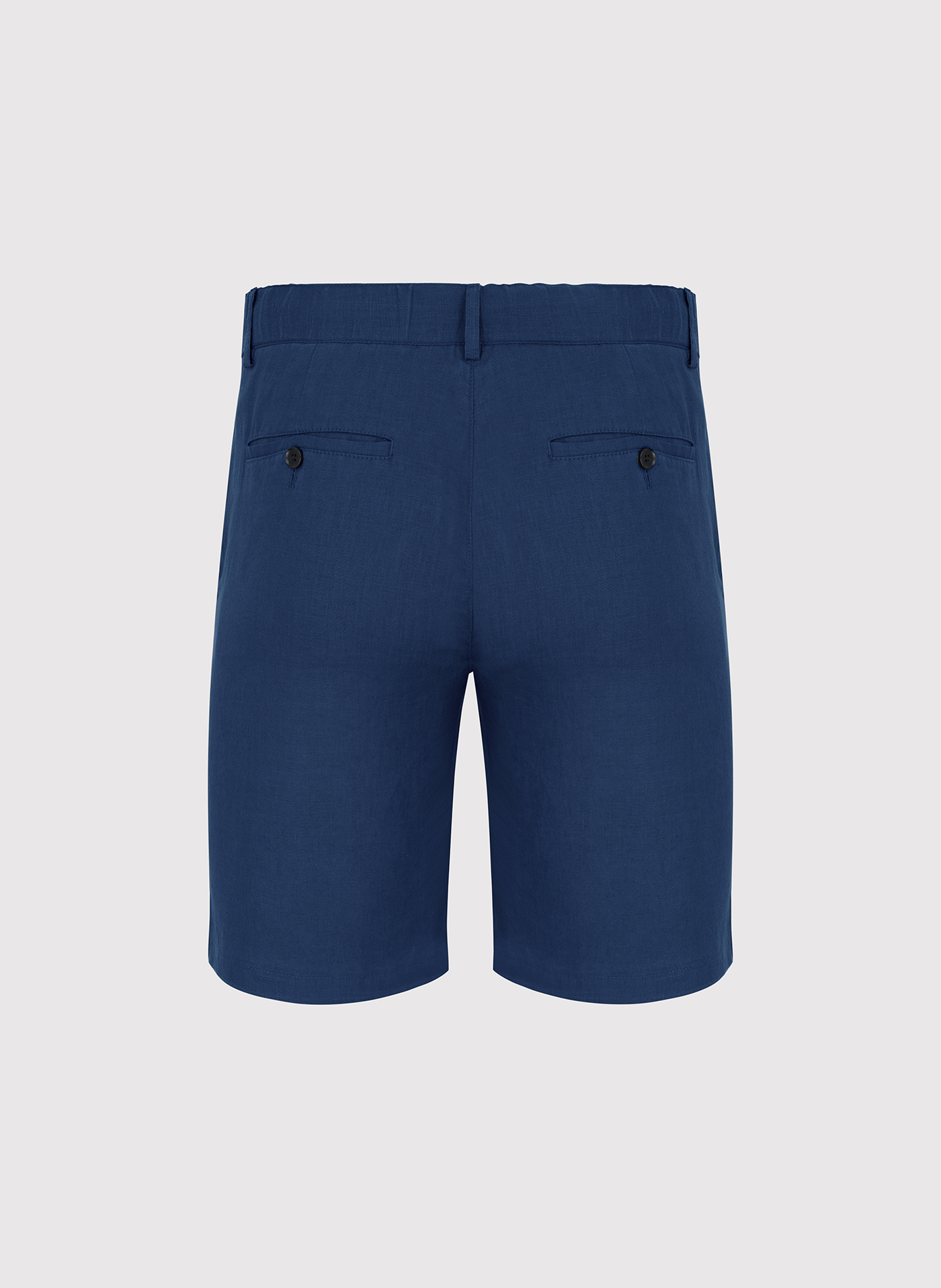 PAKO LORENTE - Lniane szorty męskie w kolorze granatowym - Pako Lorente