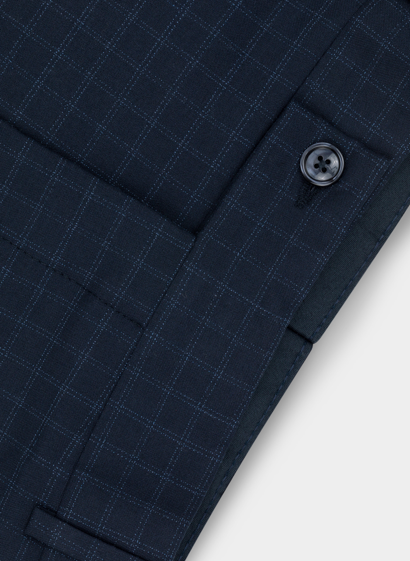 Granatowe spodnie garniturowe P21WF-6G-073-G-S - Pako Lorente