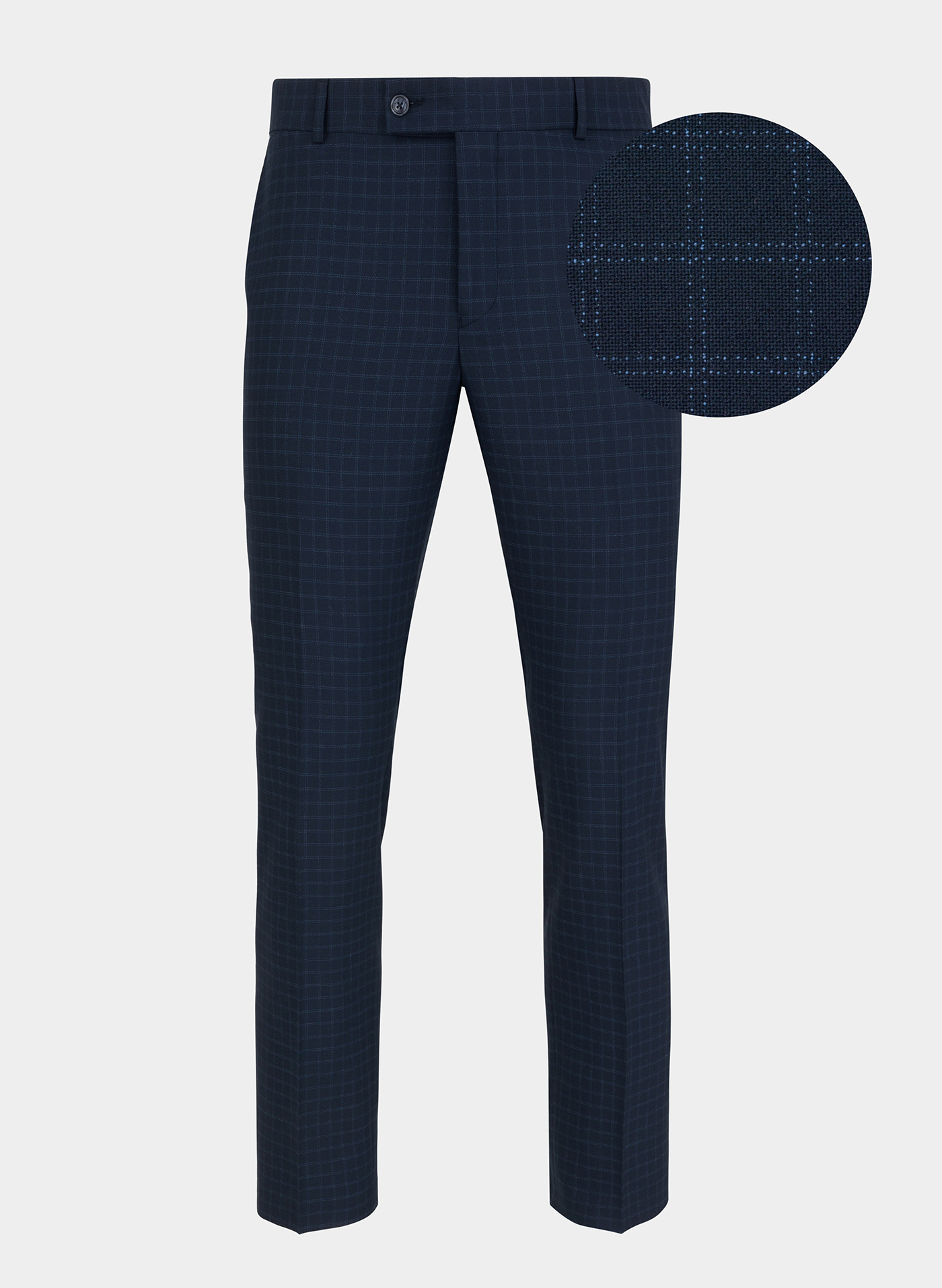 Granatowe spodnie garniturowe P21WF-6G-073-G-S - Pako Lorente