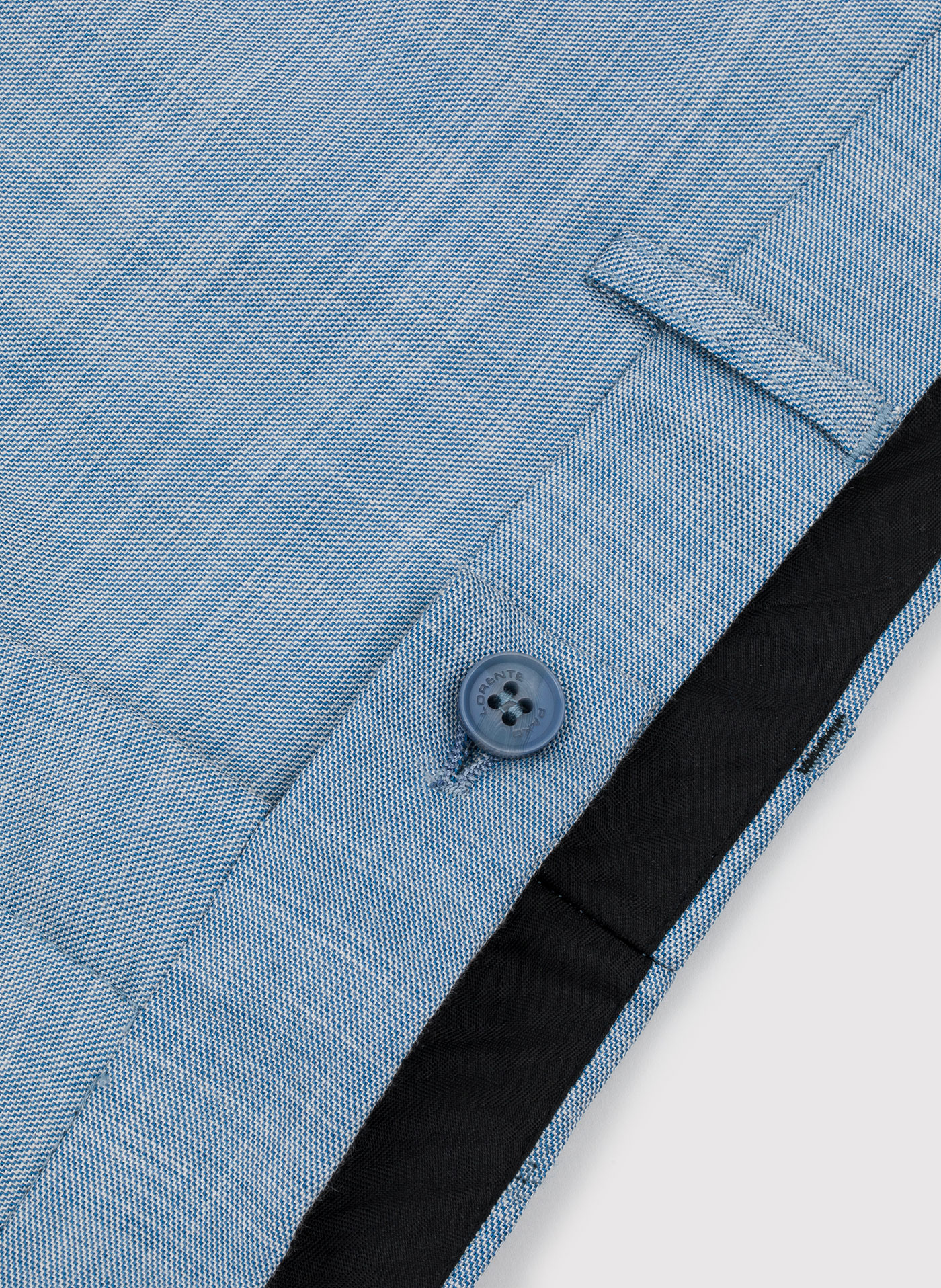 Niebieskie męskie spodnie garniturowe - Pako Lorente