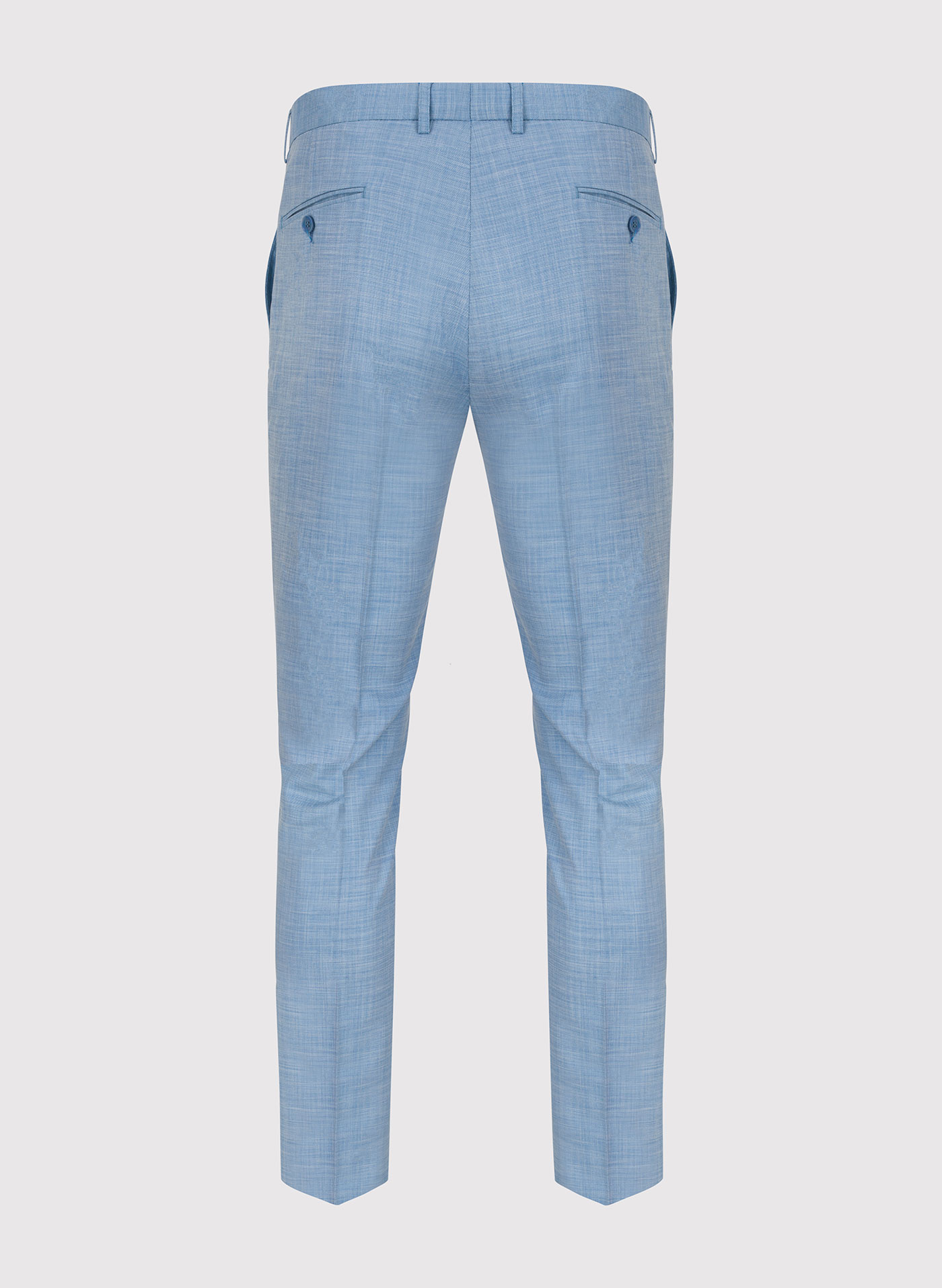 Niebieskie męskie spodnie garniturowe - Pako Lorente