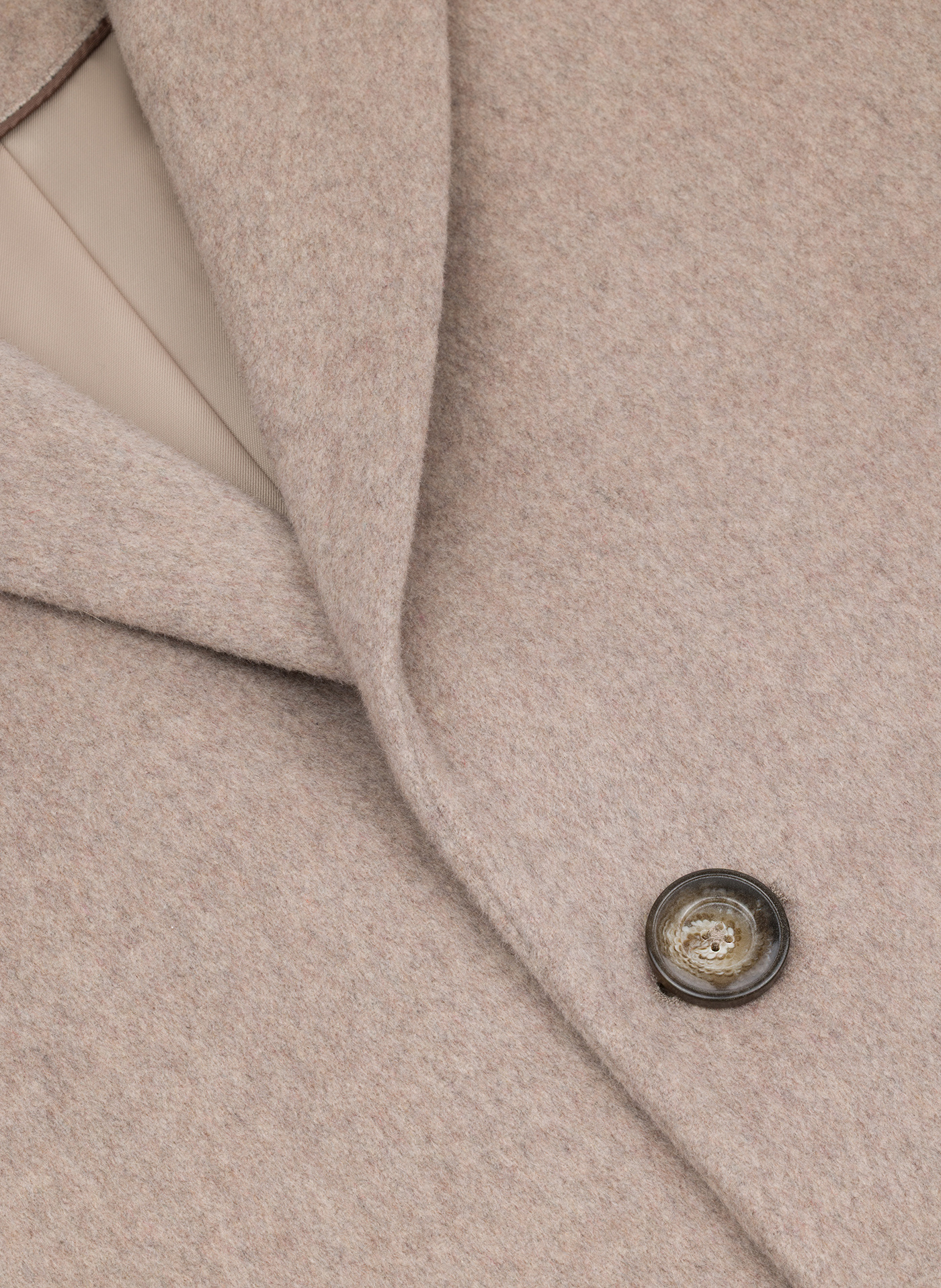 Beżowy płaszcz z wełną - Pako Lorente