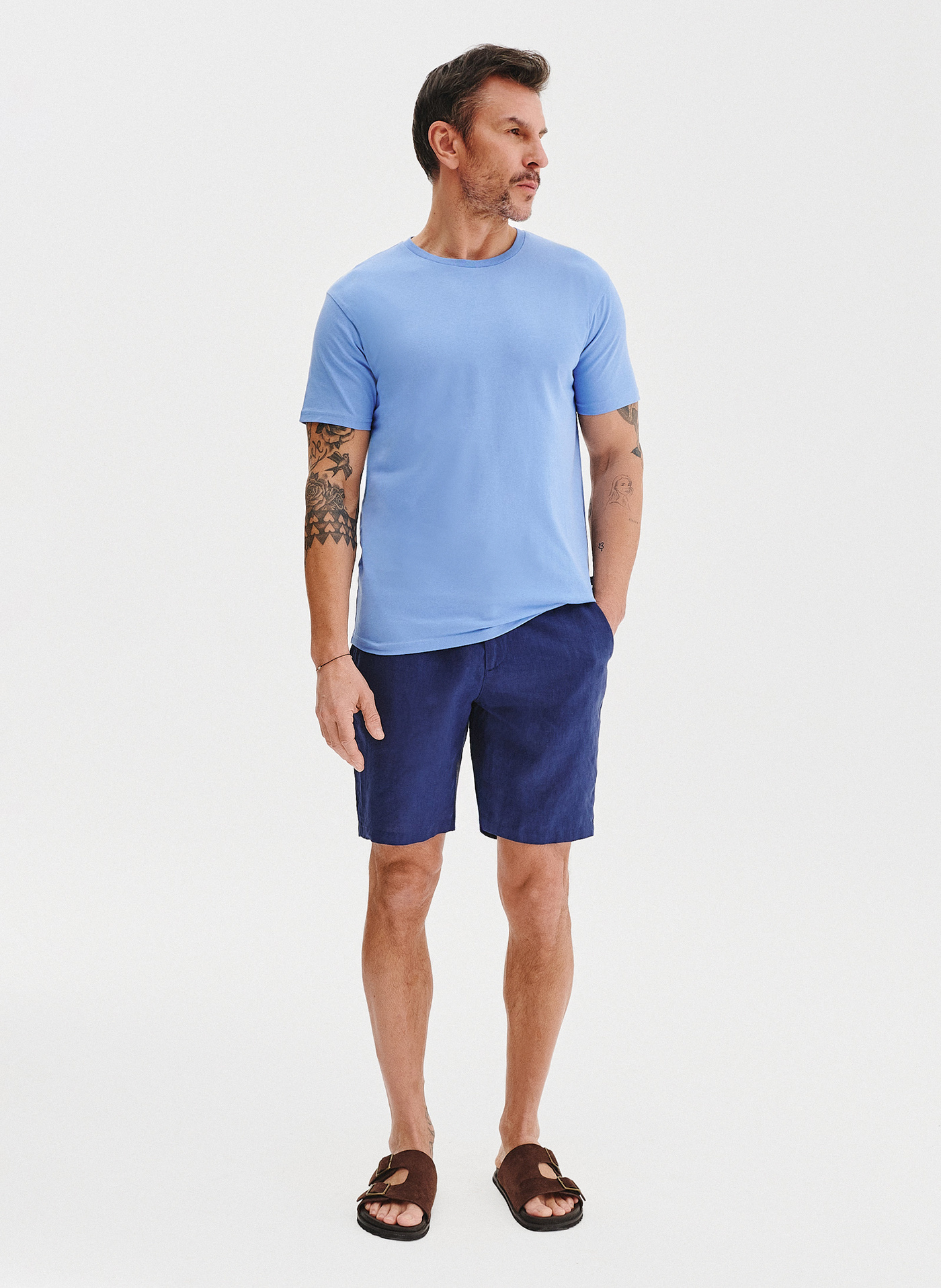 Bawełniany niebieski t-shirt - Pako Lorente