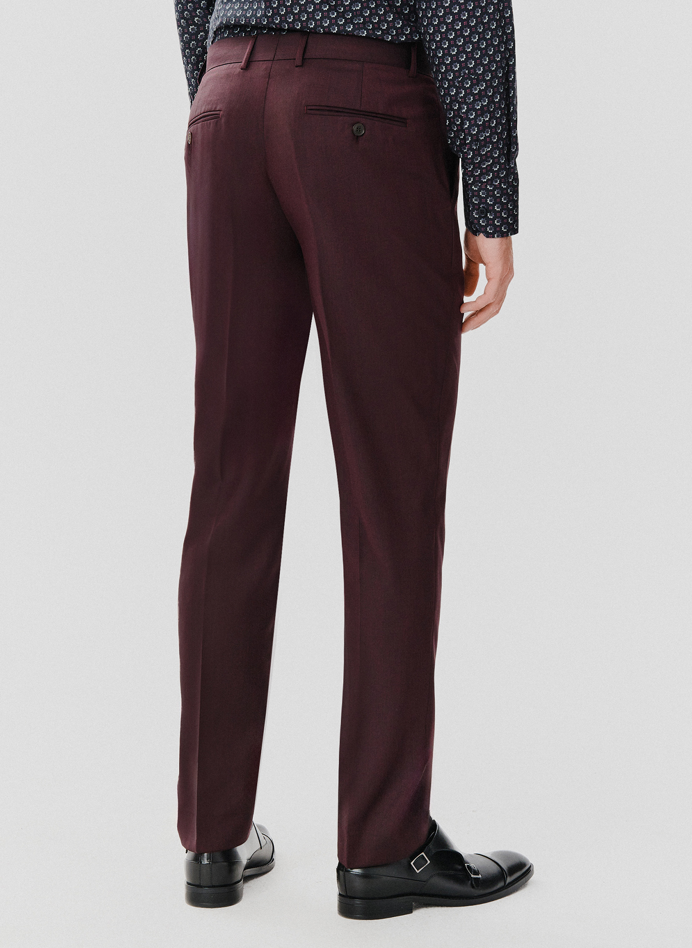 Spodnie garniturowe w kolorze burgundowym - Pako Lorente
