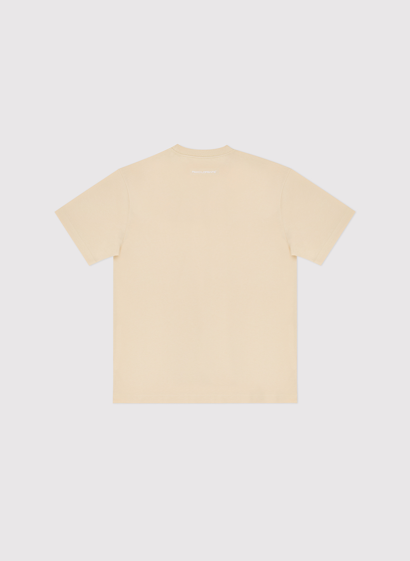 Beżowy t-shirt oversize - Pako Lorente