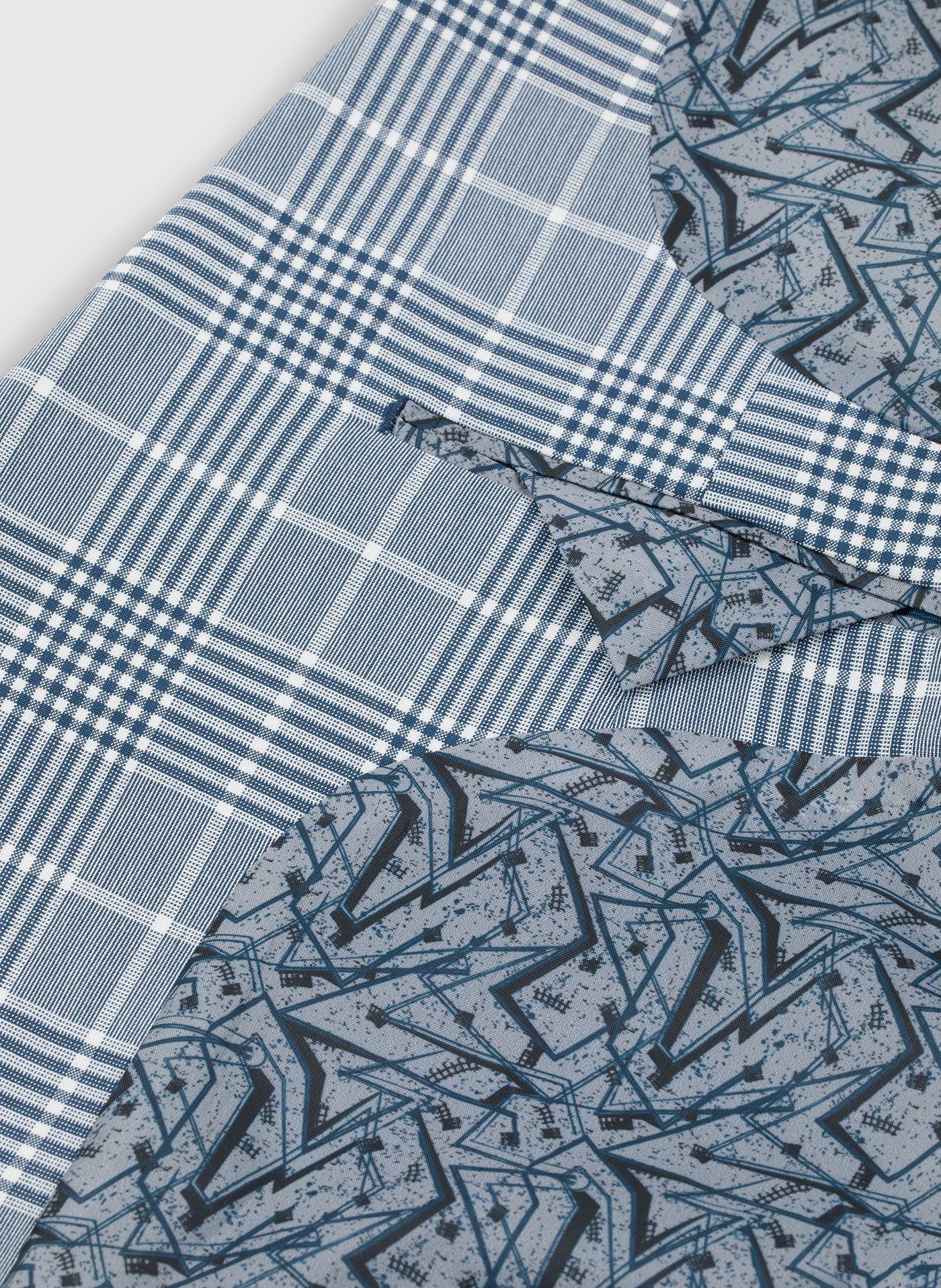 Niebieska marynarka garniturowa w kratę - Pako Lorente