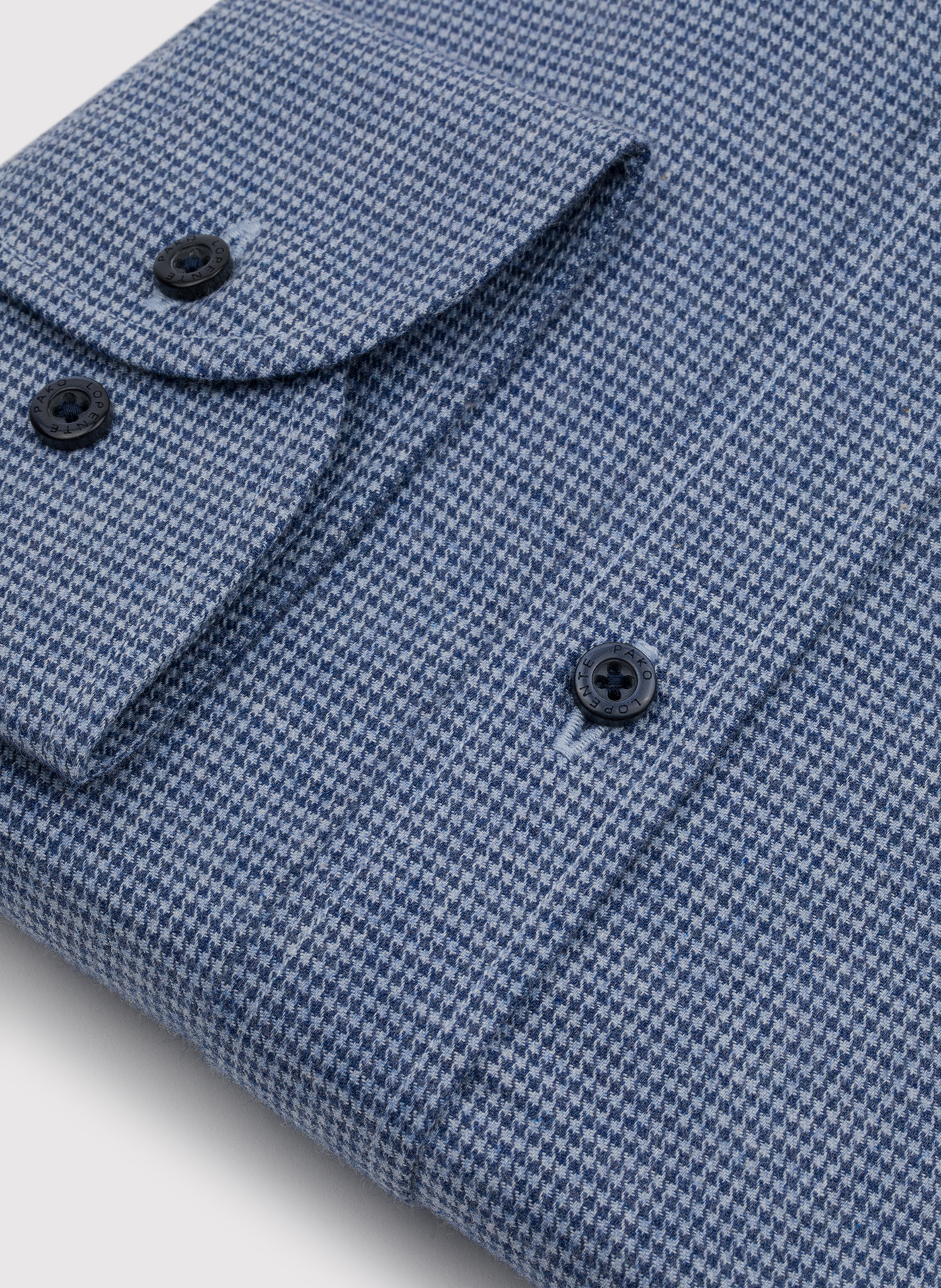 Granatowa koszula w pepitkę - Pako Lorente