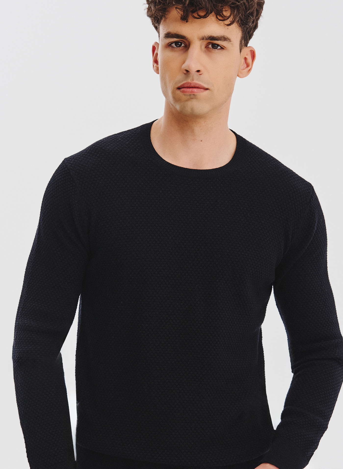 PAKO LORENTE - Sweter męski w kolorze czarnym - Pako Lorente