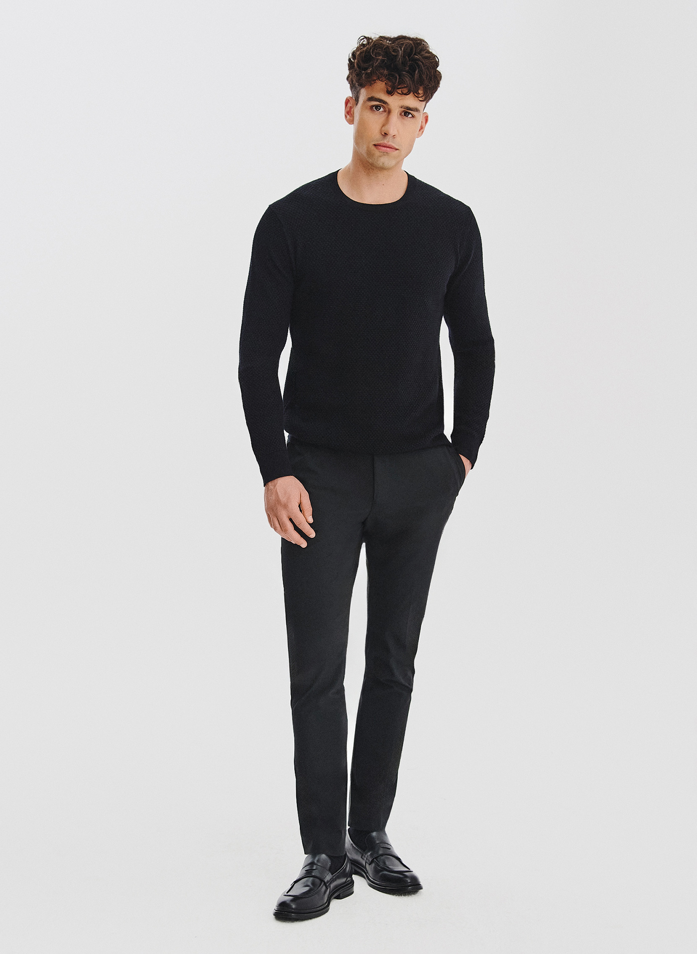 PAKO LORENTE - Sweter męski w kolorze czarnym - Pako Lorente