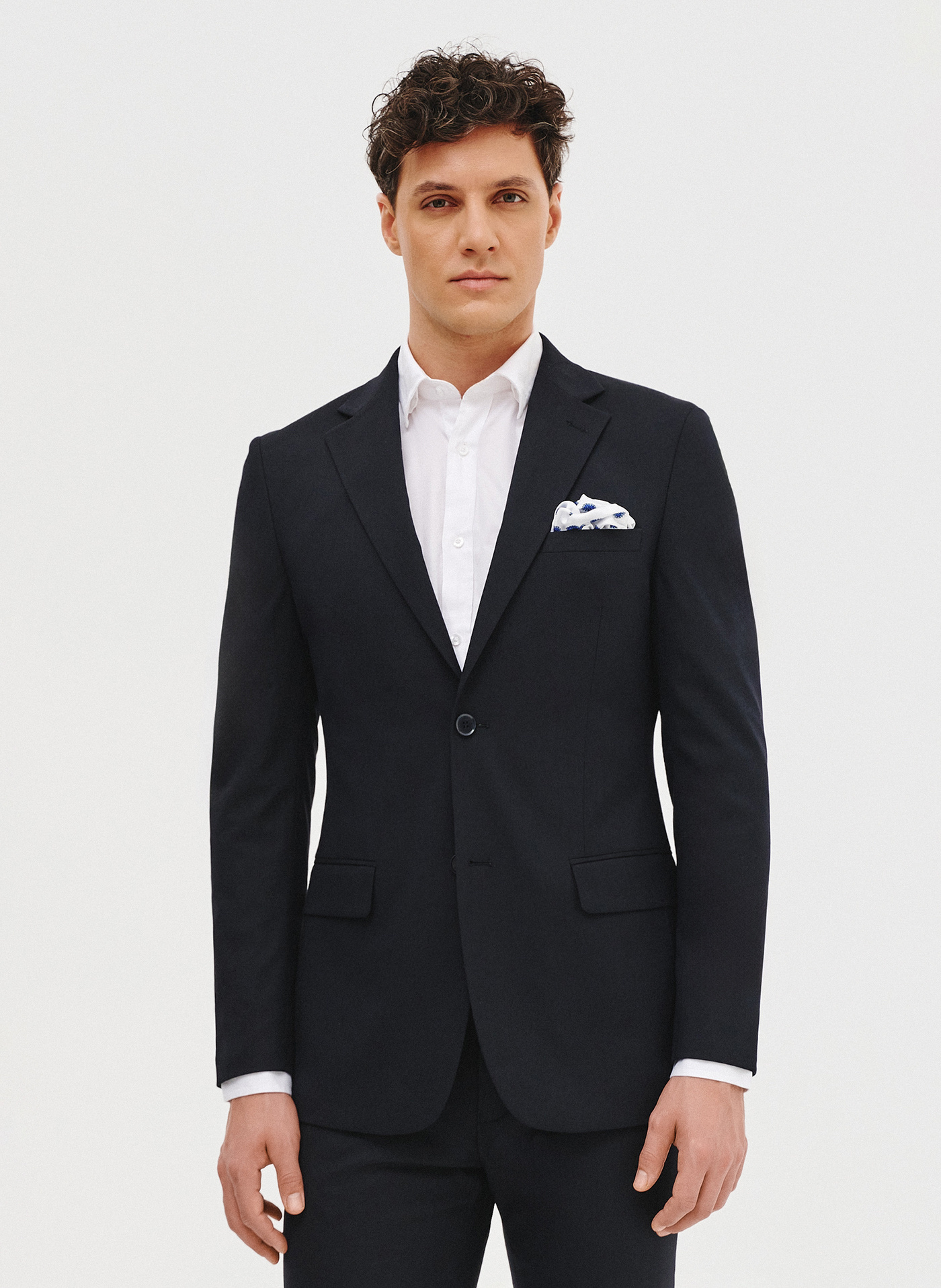 Granatowa marynarka garniturowa - Pako Lorente