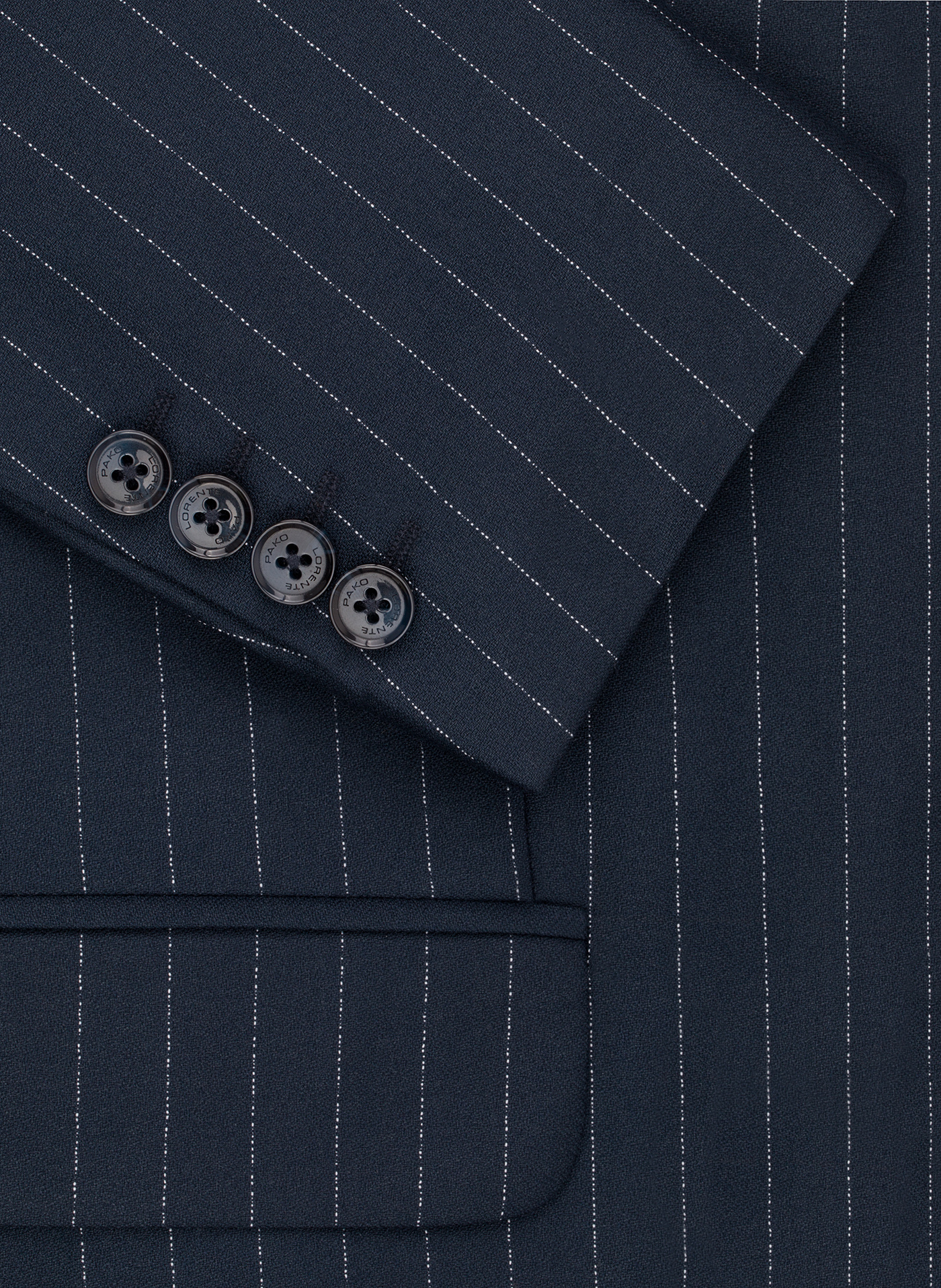 Granatowa marynarka garniturowa w prążki - Pako Lorente