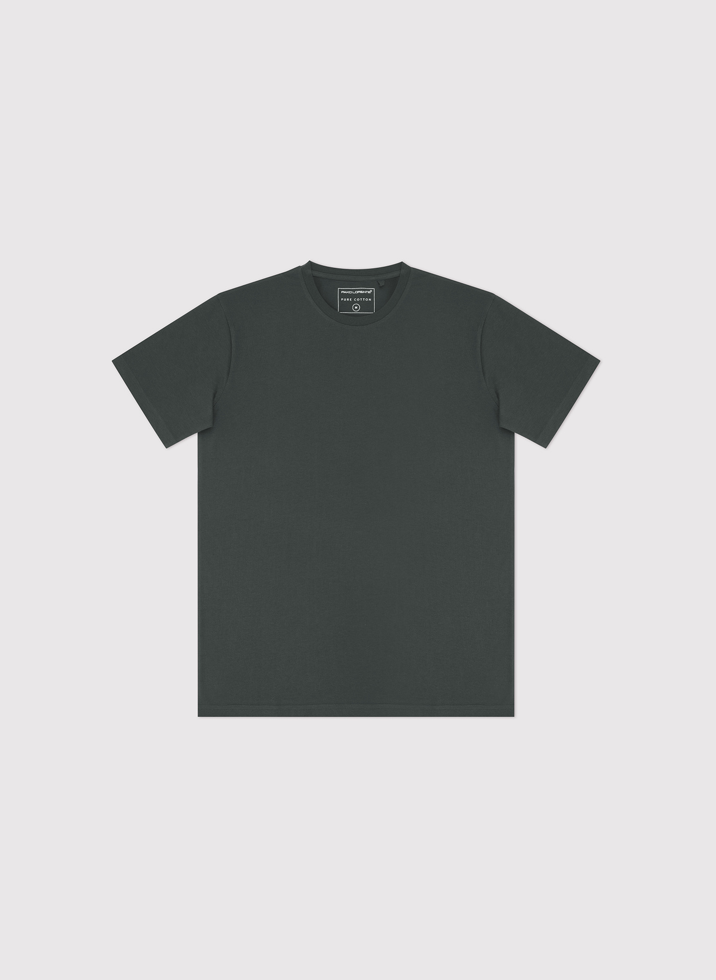 Bawełniany oliwkowy t-shirt - Pako Lorente