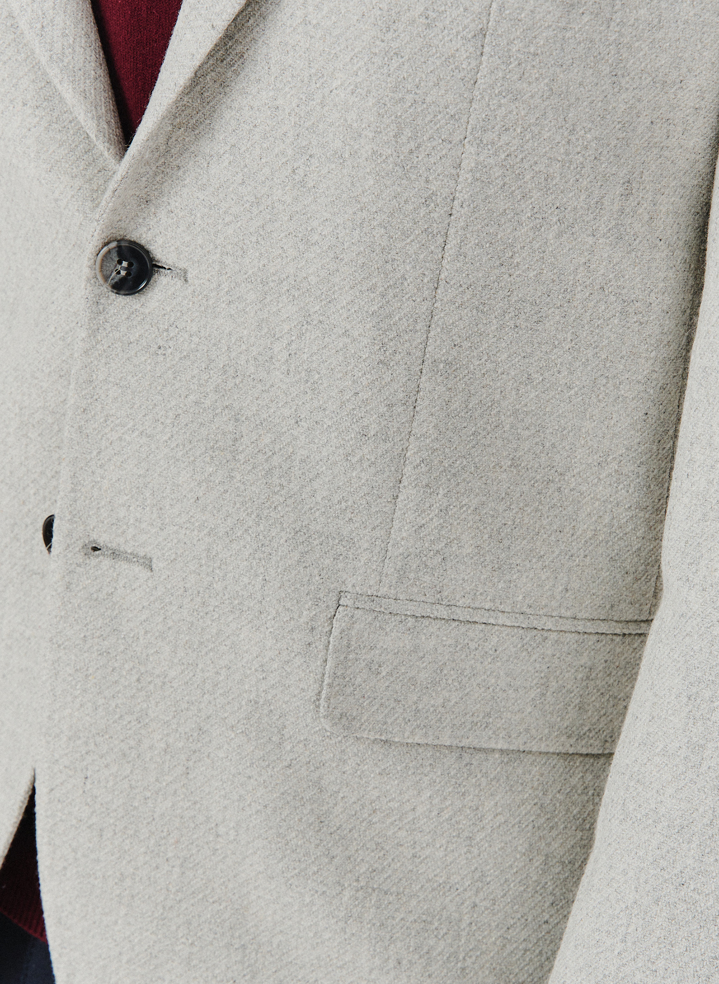 Szara marynarka męska z odpinaną podpinką - Pako Lorente