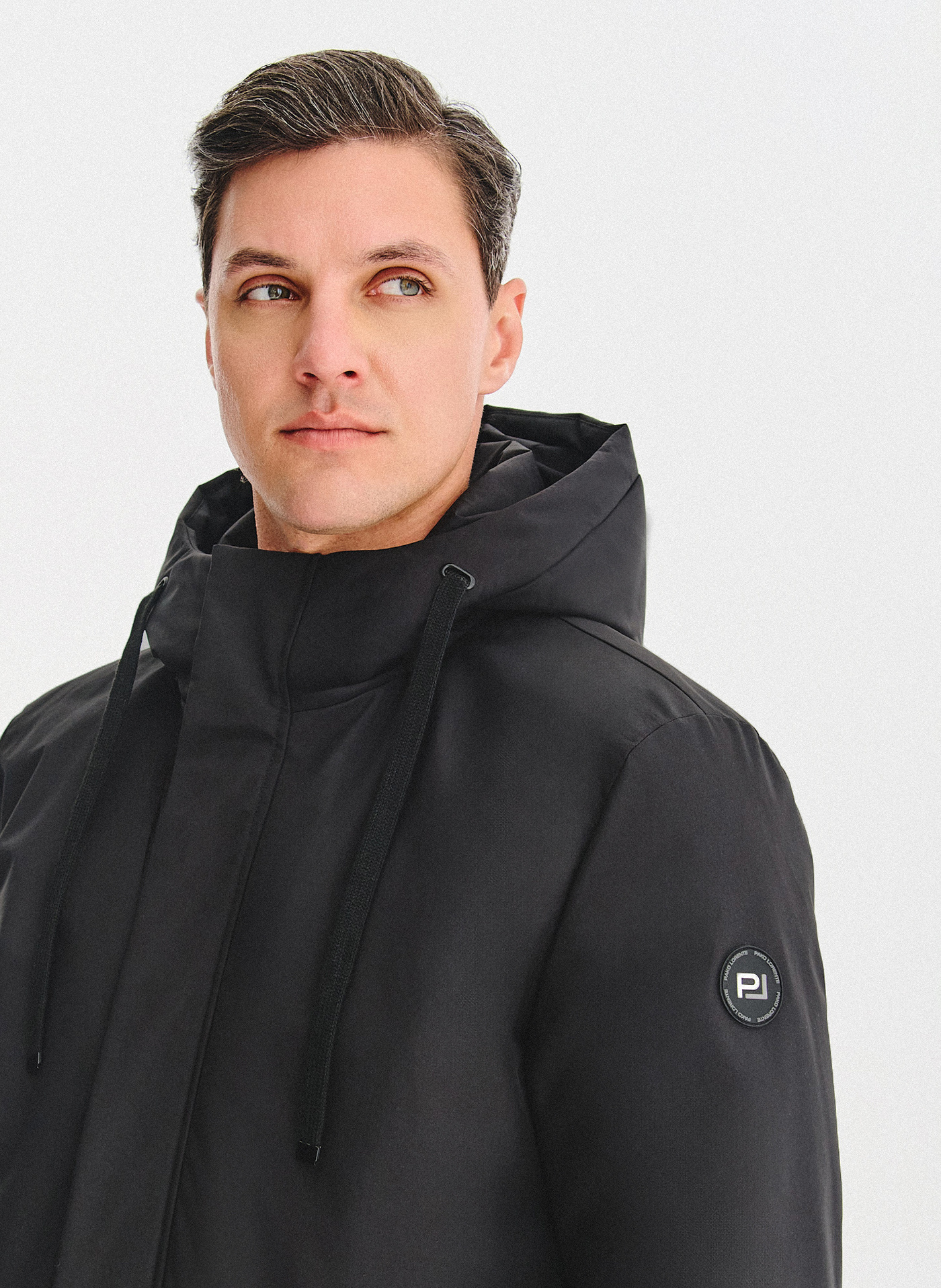 Puchowa kurtka męska w czarnym kolorze - Pako Lorente