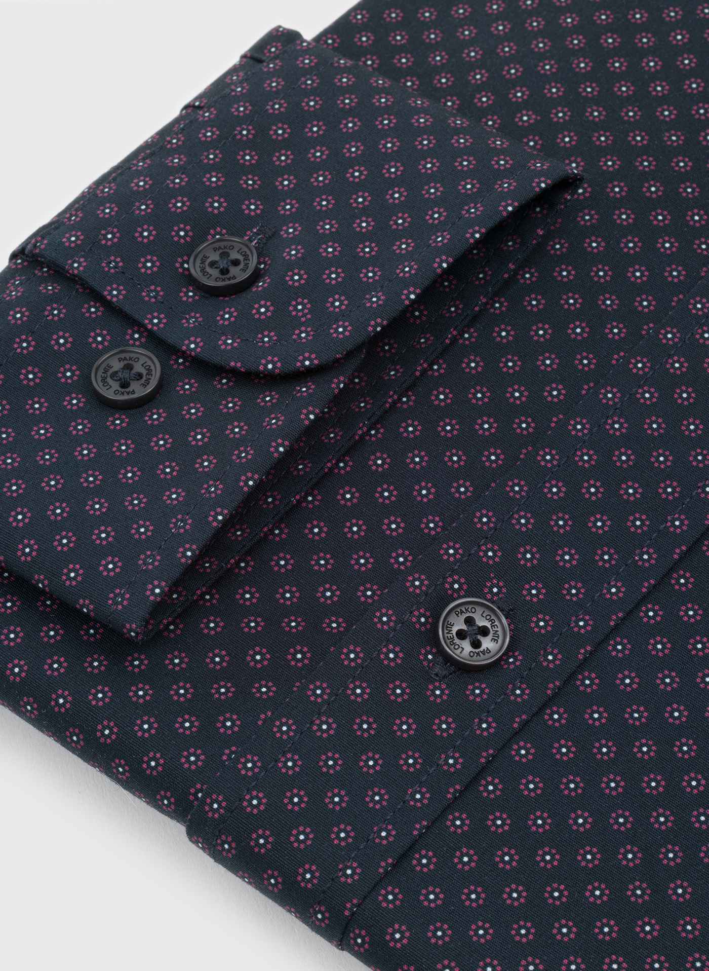 Granatowa koszula w kwiaty - Pako Lorente