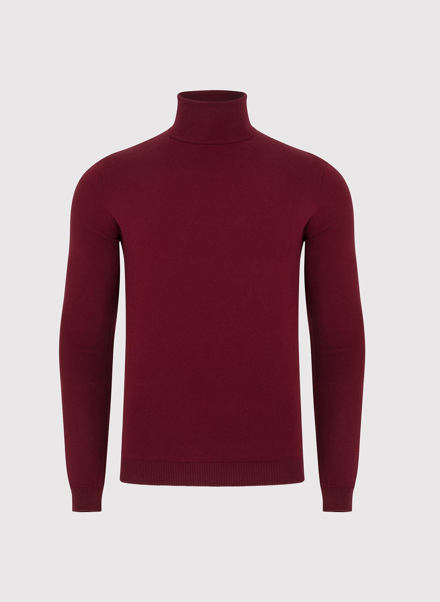 PAKO LORENTE - Bordowy gładki golf męski - Pako Lorente