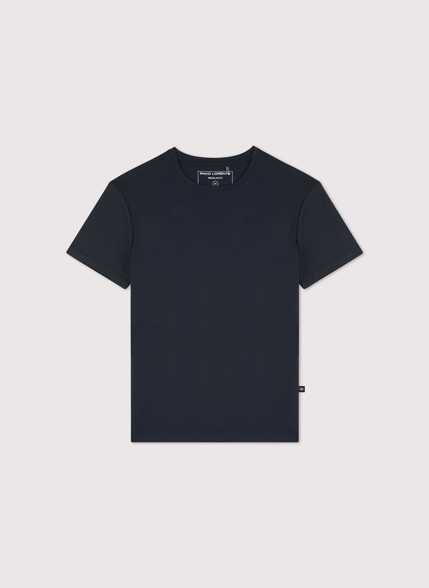 Granatowy t-shirt męski - Pako Lorente