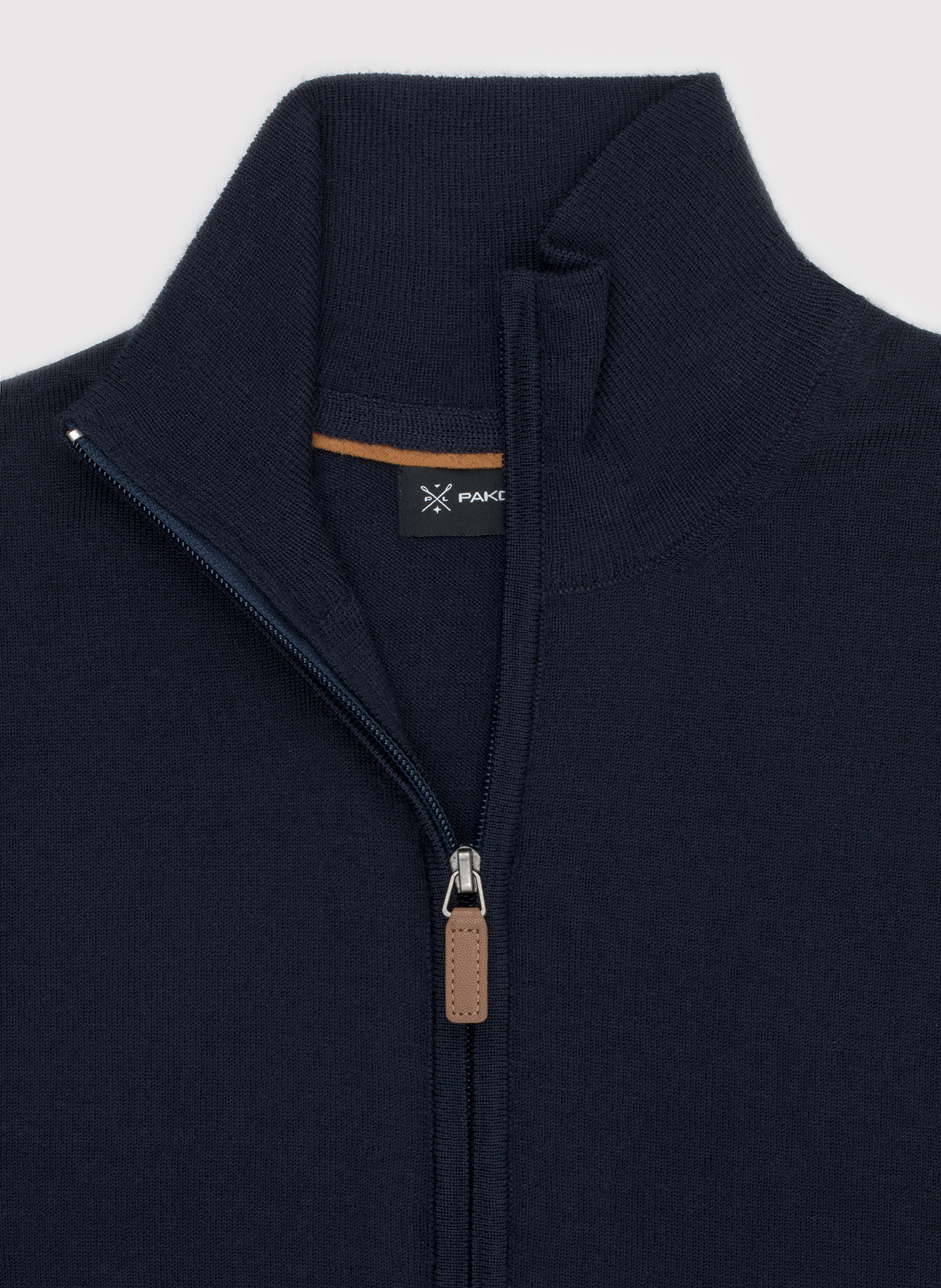 Męski rozpinany sweter w granatowym kolorze - Pako Lorente