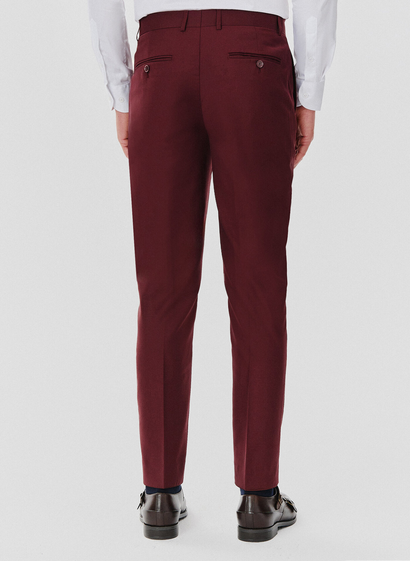 Spodnie garniturowe w kolorze burgundowym - Pako Lorente