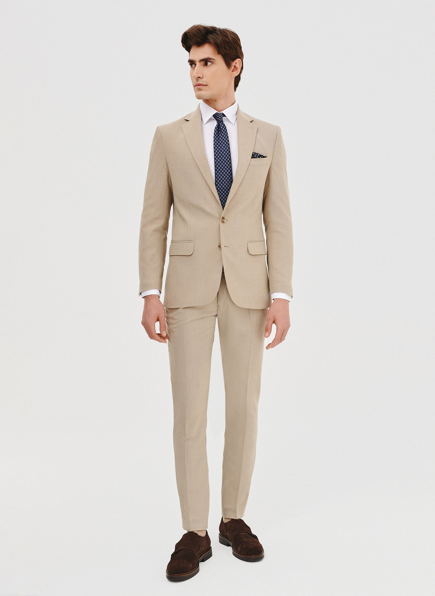 Beżowa marynarka garniturowa - Pako Lorente