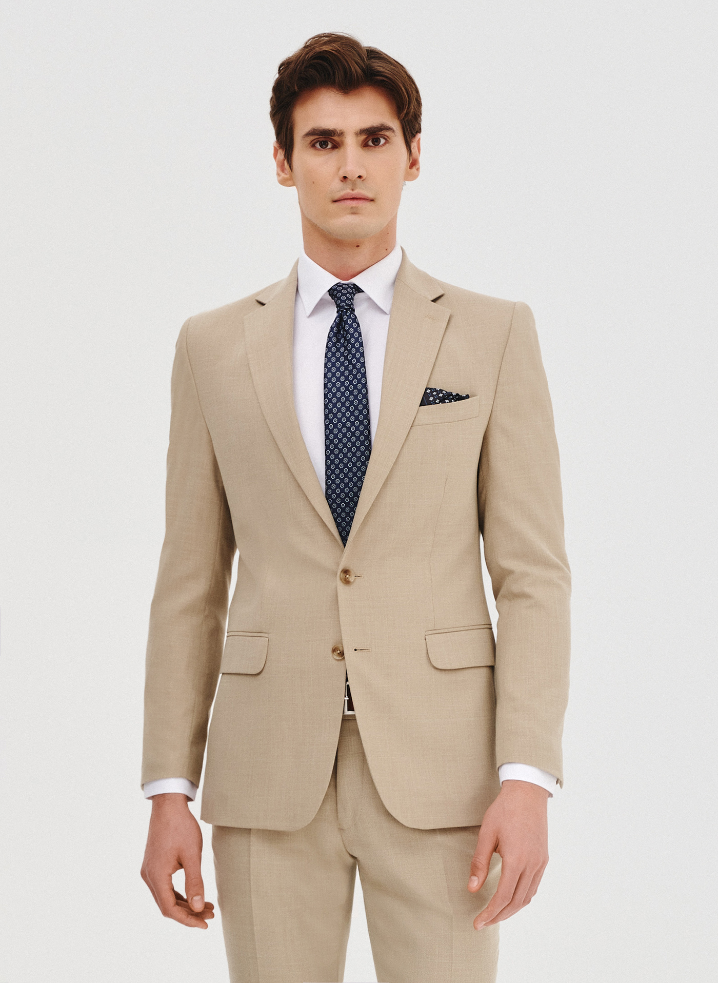 Beżowa marynarka garniturowa - Pako Lorente