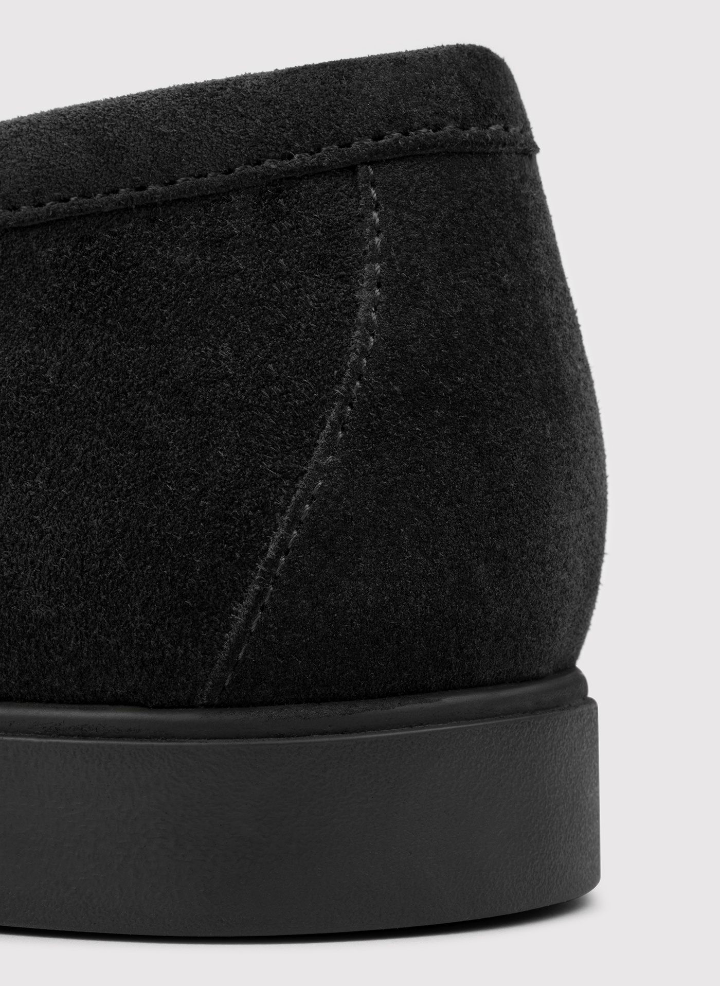 Czarne zamszowe mokasyny męskie - Pako Lorente