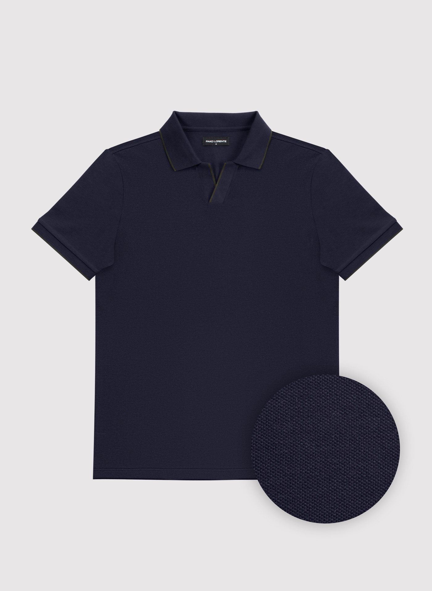 PAKO LORENTE - T-shirt polo granatowy - Pako Lorente