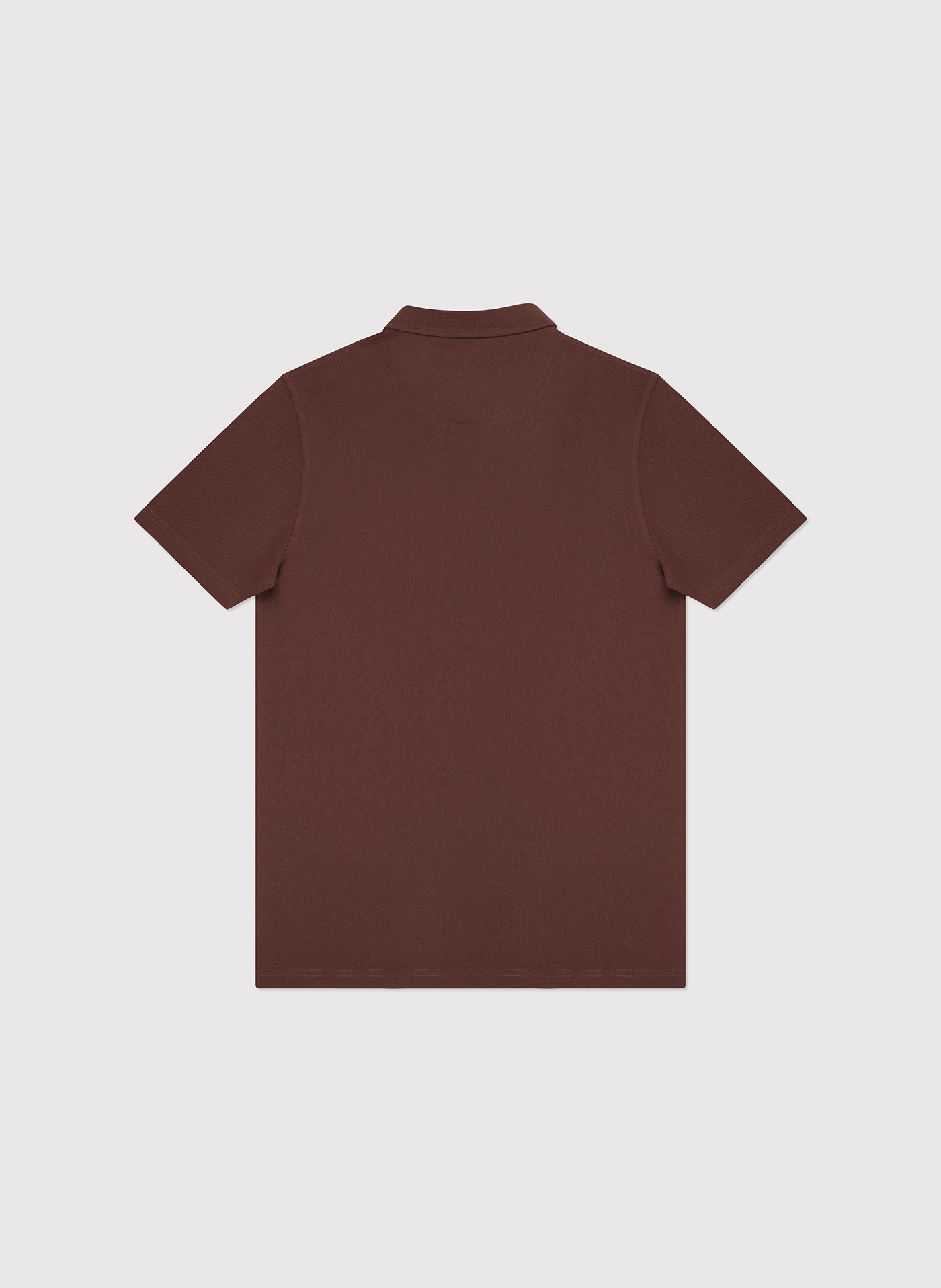 Męski t-shirt polo w kolorze brązowym - Pako Lorente