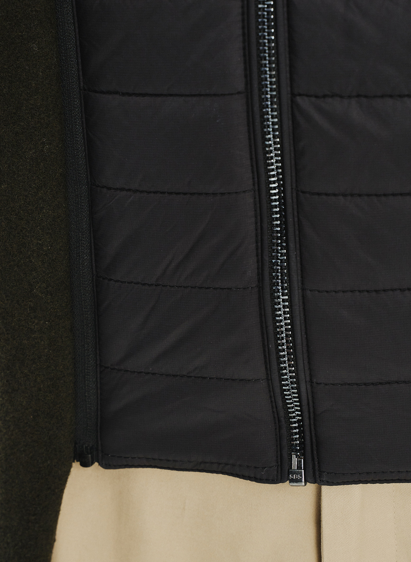 Wełniany płaszcz męski w kolorze zielonym - Pako Lorente