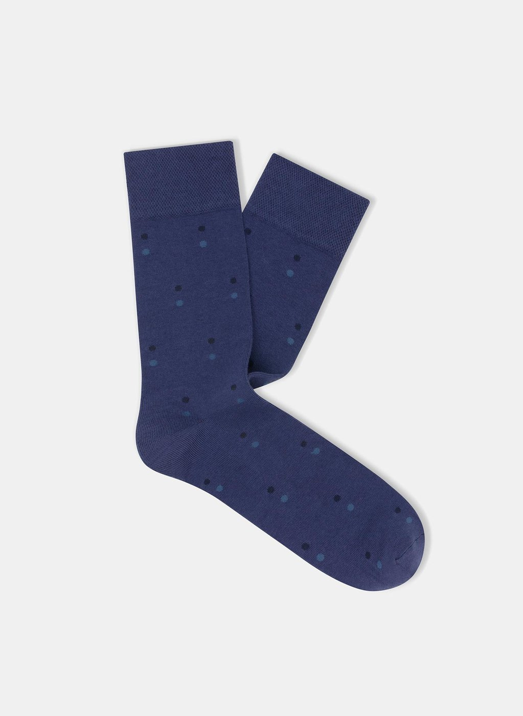 Niebieskie skarpetki w delikatne kropki P000B-SX-518-I - Pako Lorente