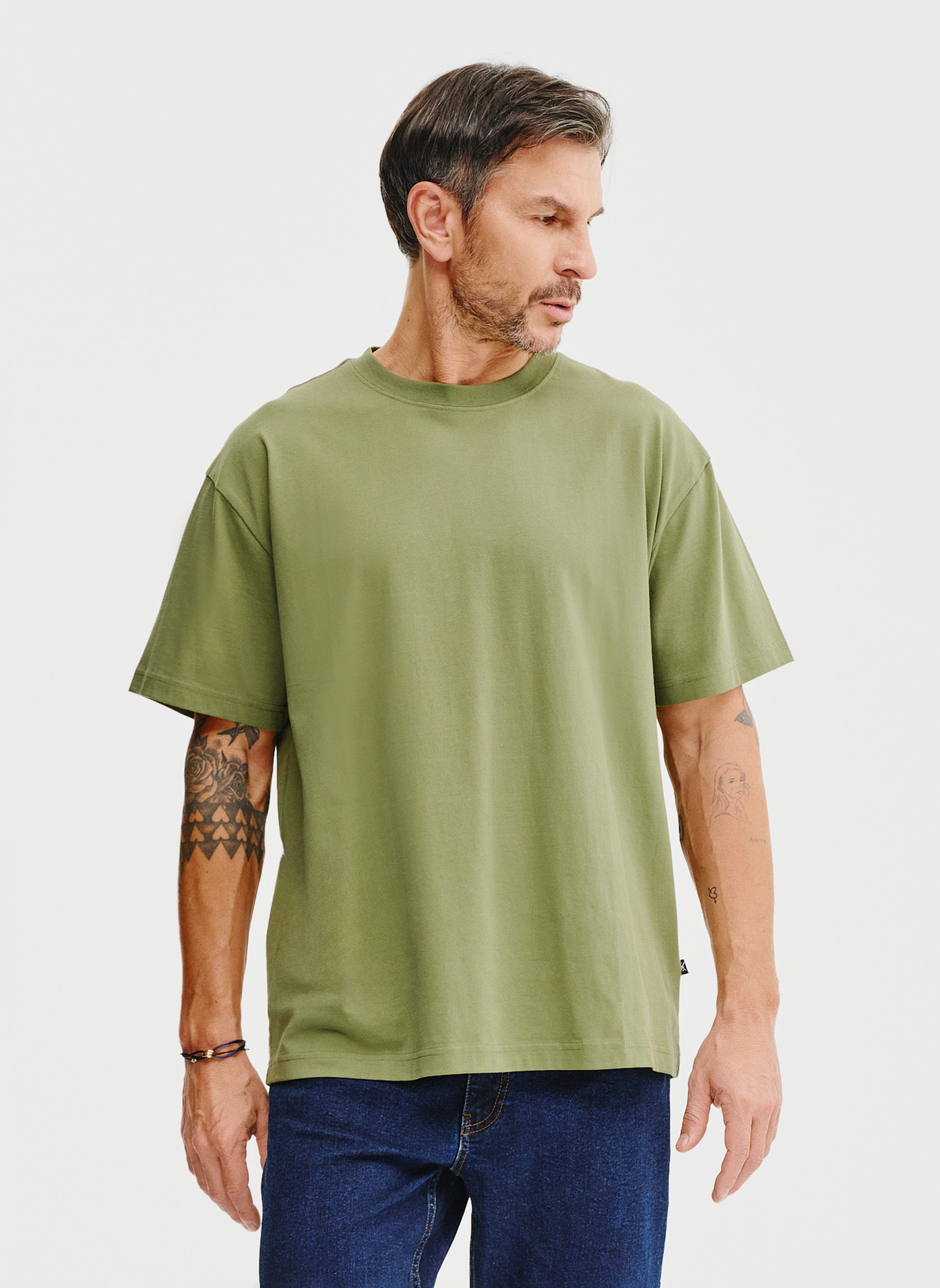 Zielony t-shirt oversize - Pako Lorente