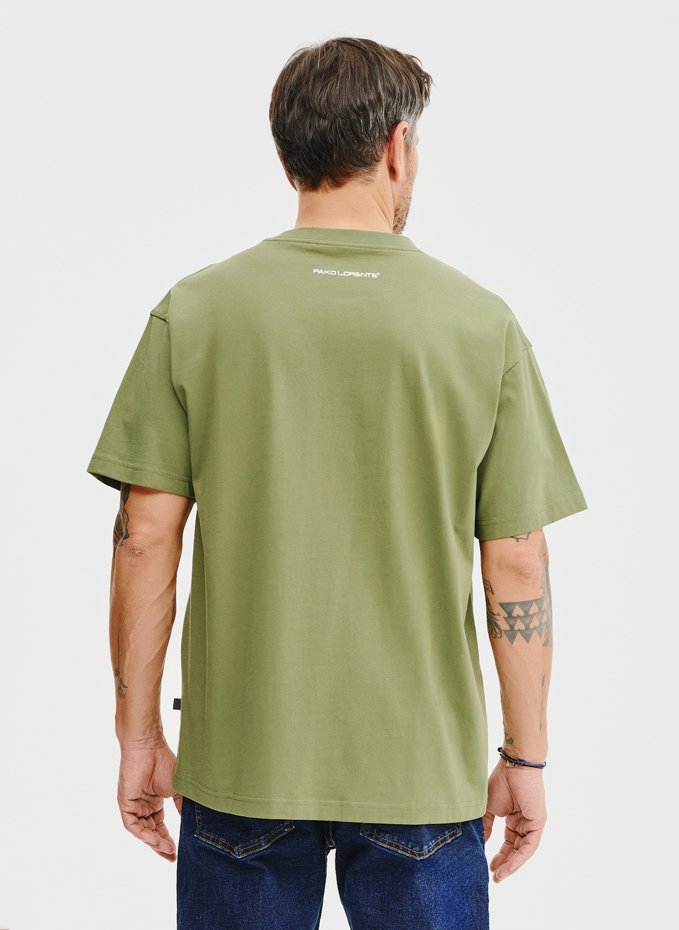 Zielony t-shirt oversize - Pako Lorente