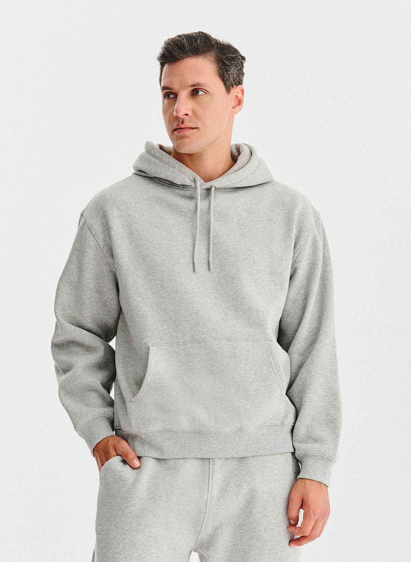 PAKO LORENTE - Szara bluza dresowa z kapturem - Pako Lorente