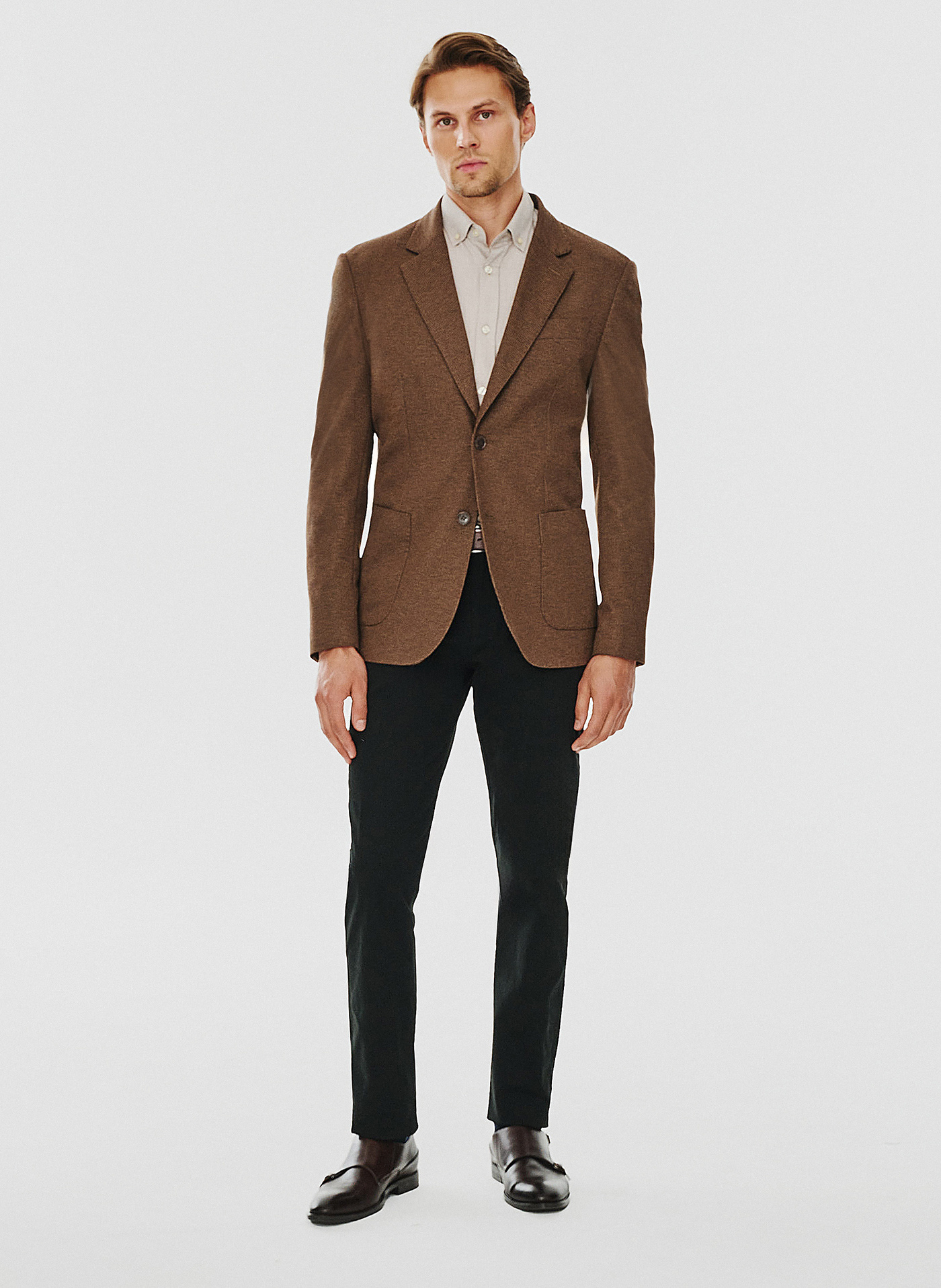 Brązowa marynarka męska - Pako Lorente