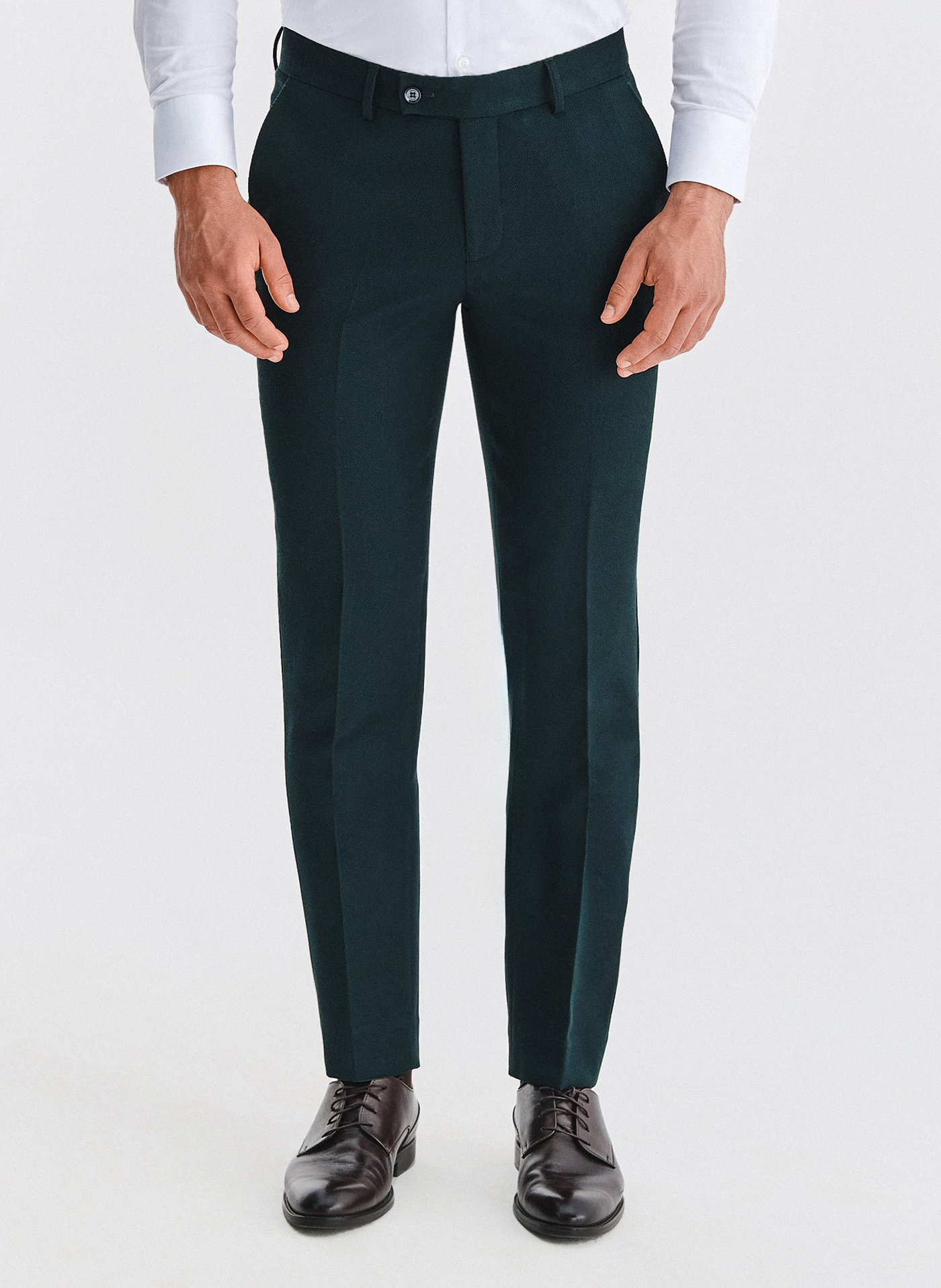 Zielone spodnie garniturowe - Pako Lorente
