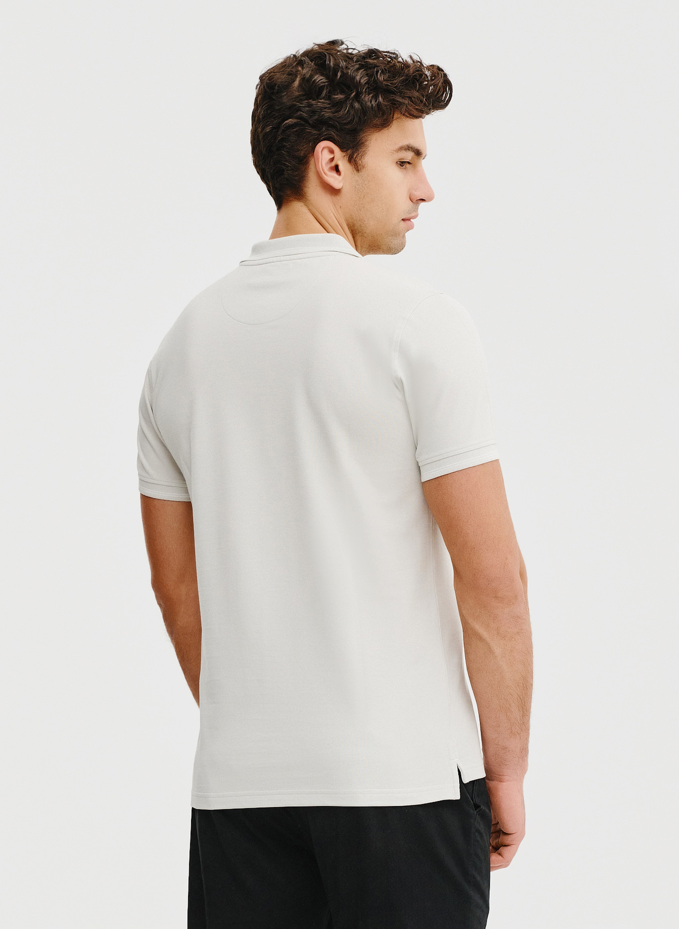 T-shirt polo w kolorze szarym - Pako Lorente