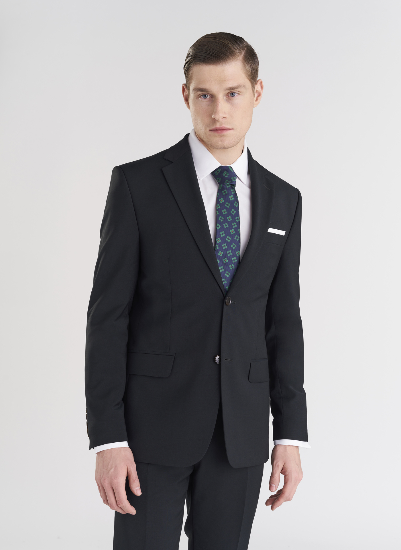 Wełniana zielona marynarka garniturowa - Pako Lorente