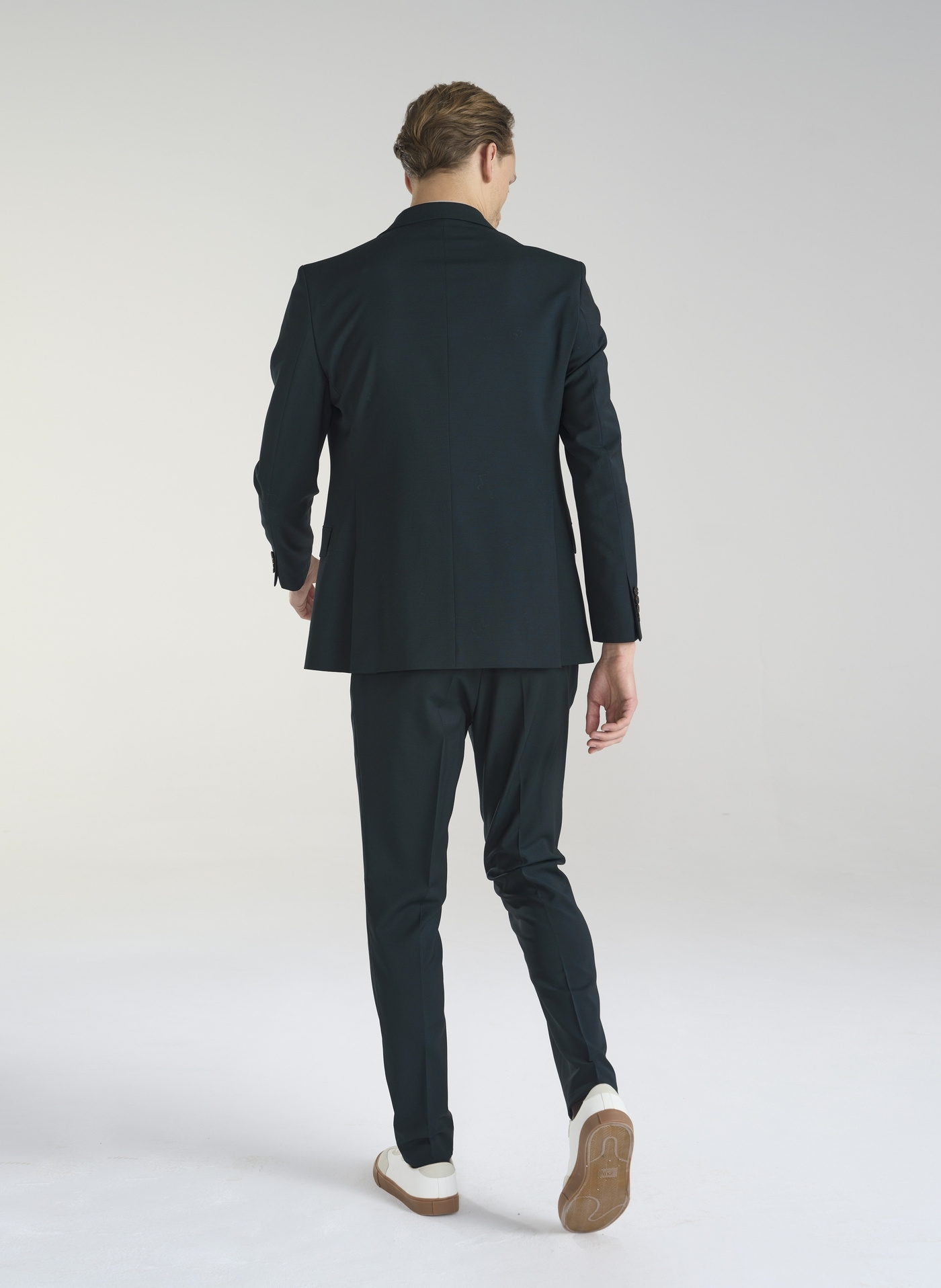 Wełniana zielona marynarka garniturowa - Pako Lorente