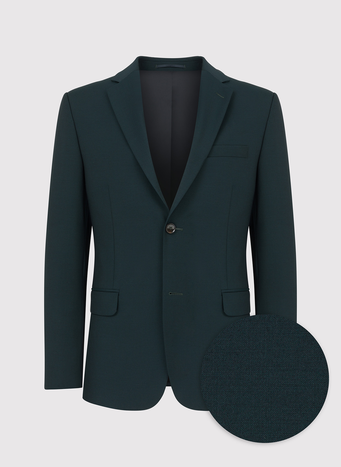 Wełniana zielona marynarka garniturowa - Pako Lorente