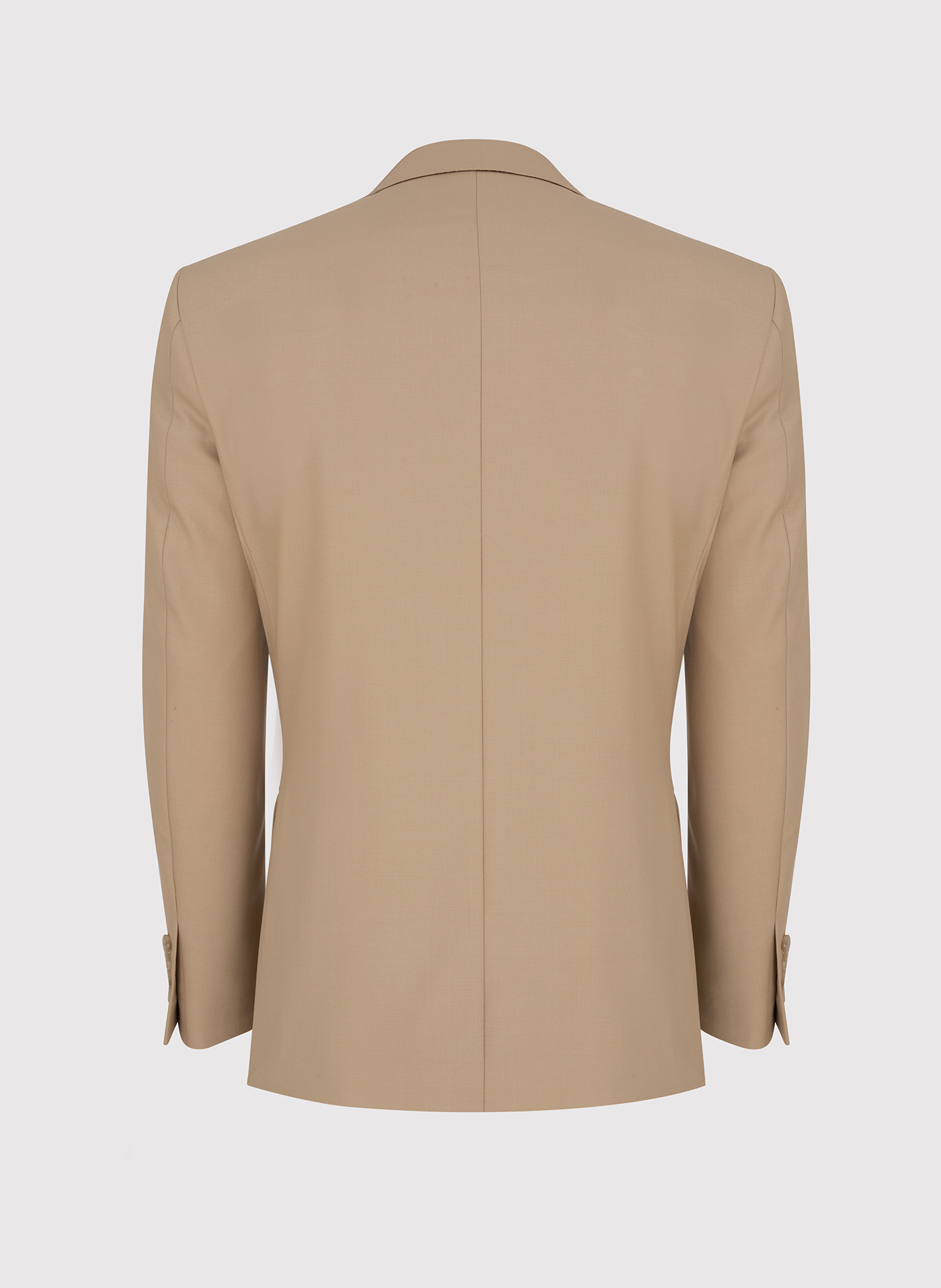 Beżowa garniturowa marynarka męska z wełną - Pako Lorente