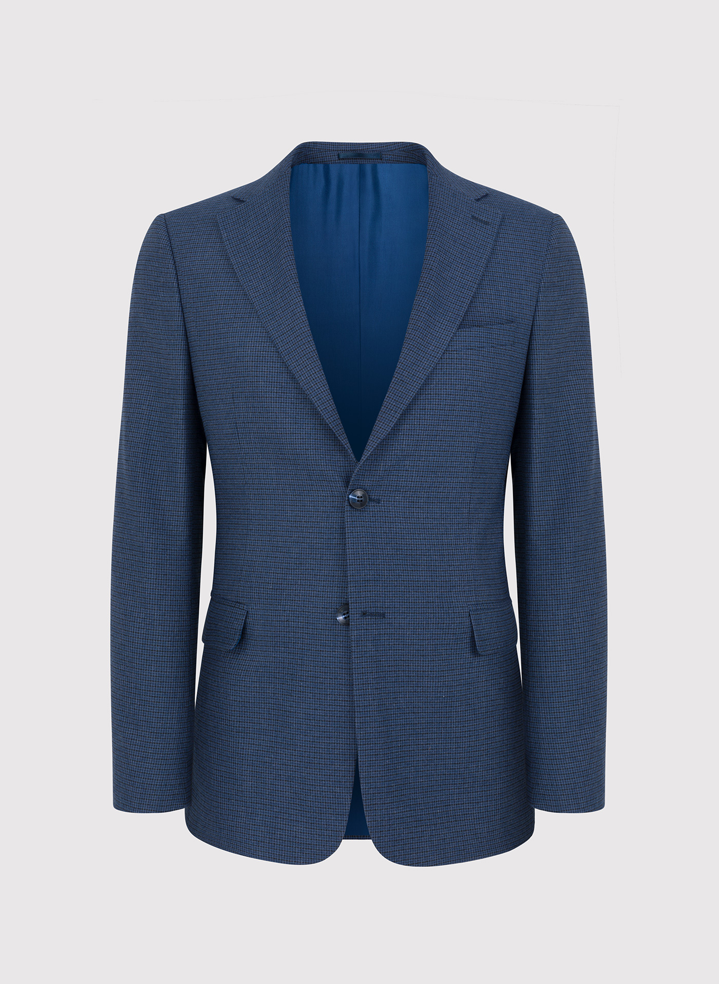 Granatowa marynarka garniturowa w pepitkę - Pako Lorente