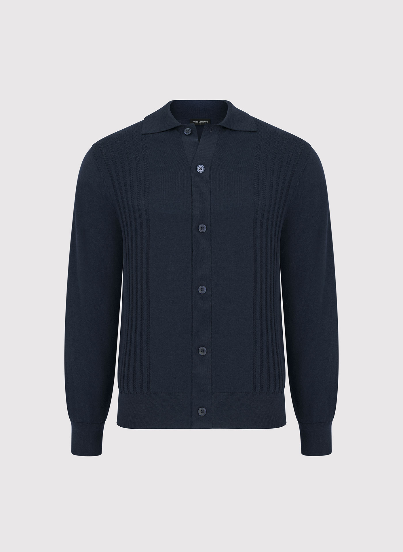 PAKO LORENTE - Bawełniany kardigan w kolorze granatowym - Pako Lorente