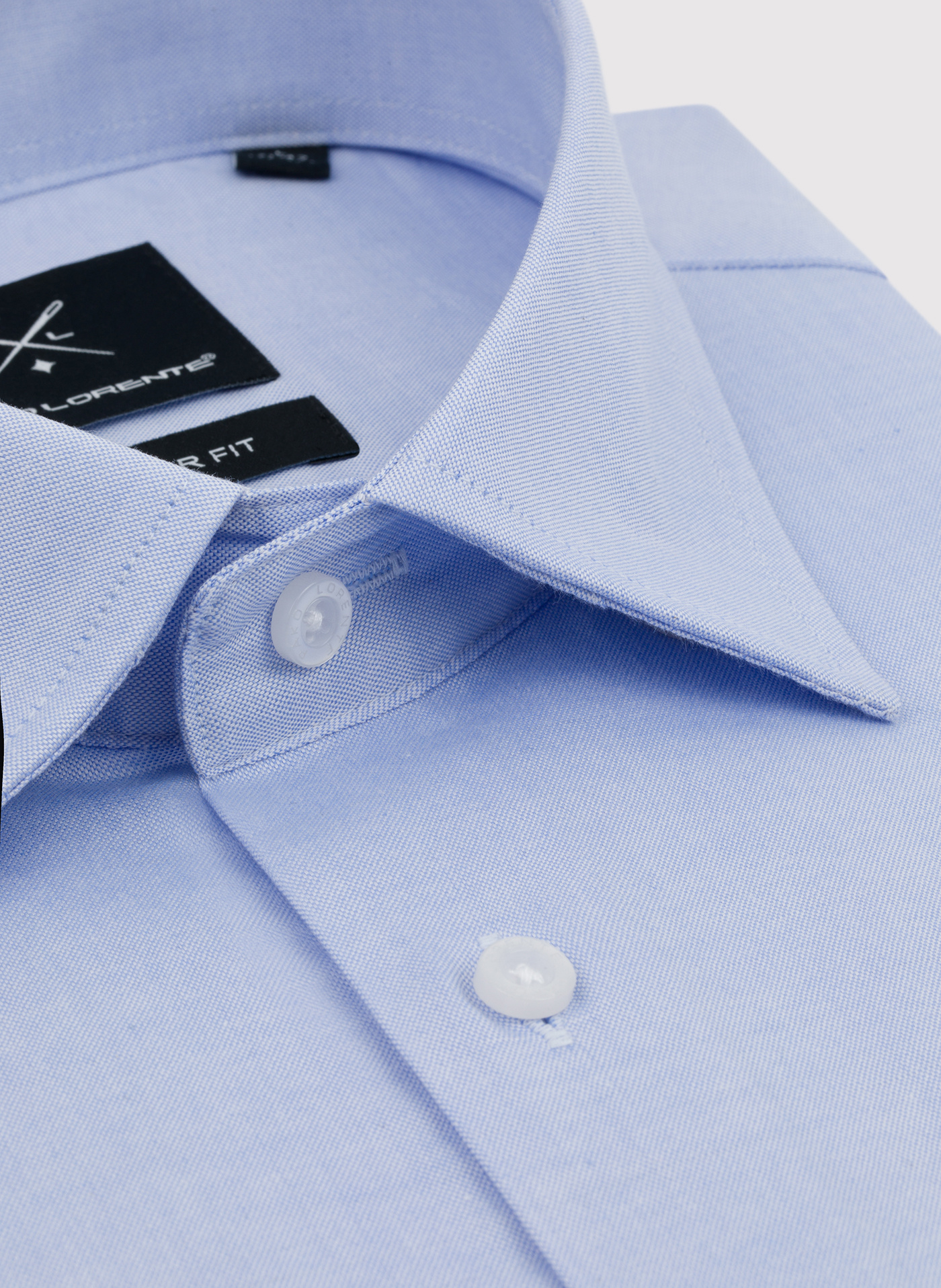 Niebieska koszula męska z długim rękawem - Pako Lorente
