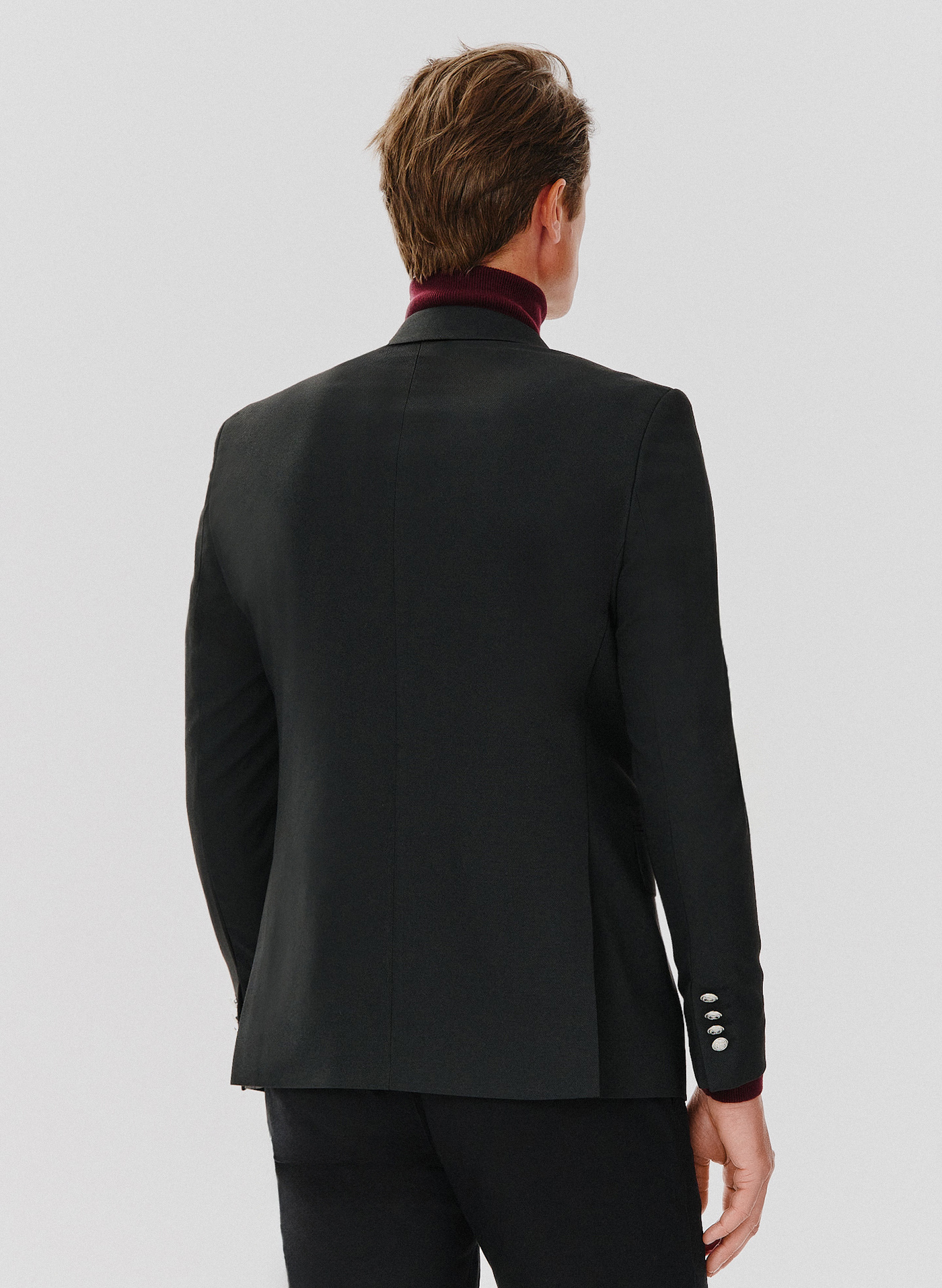 Czarna casualowa marynarka męska - Pako Lorente