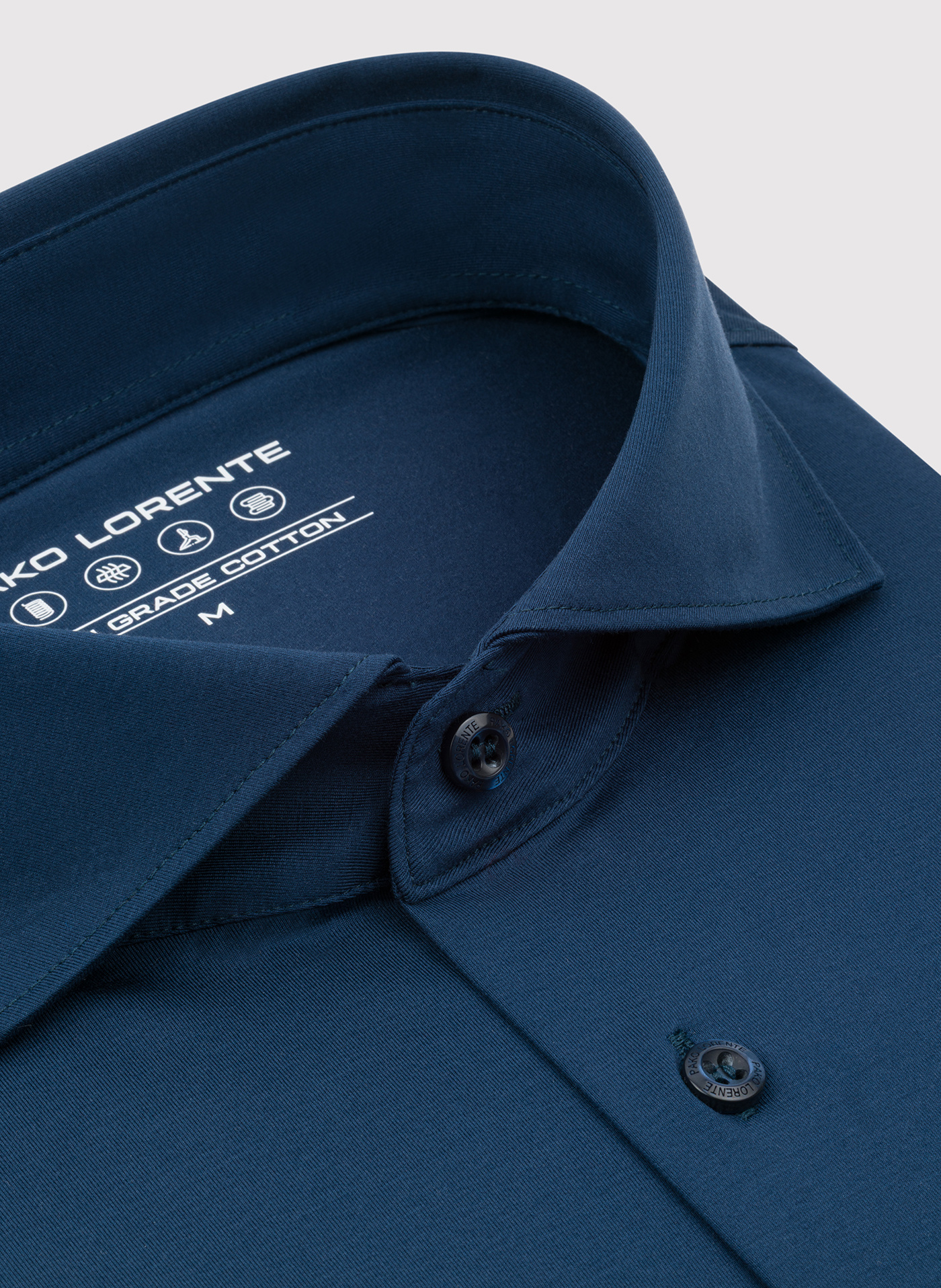 Granatowa koszula z dzianiny - Pako Lorente