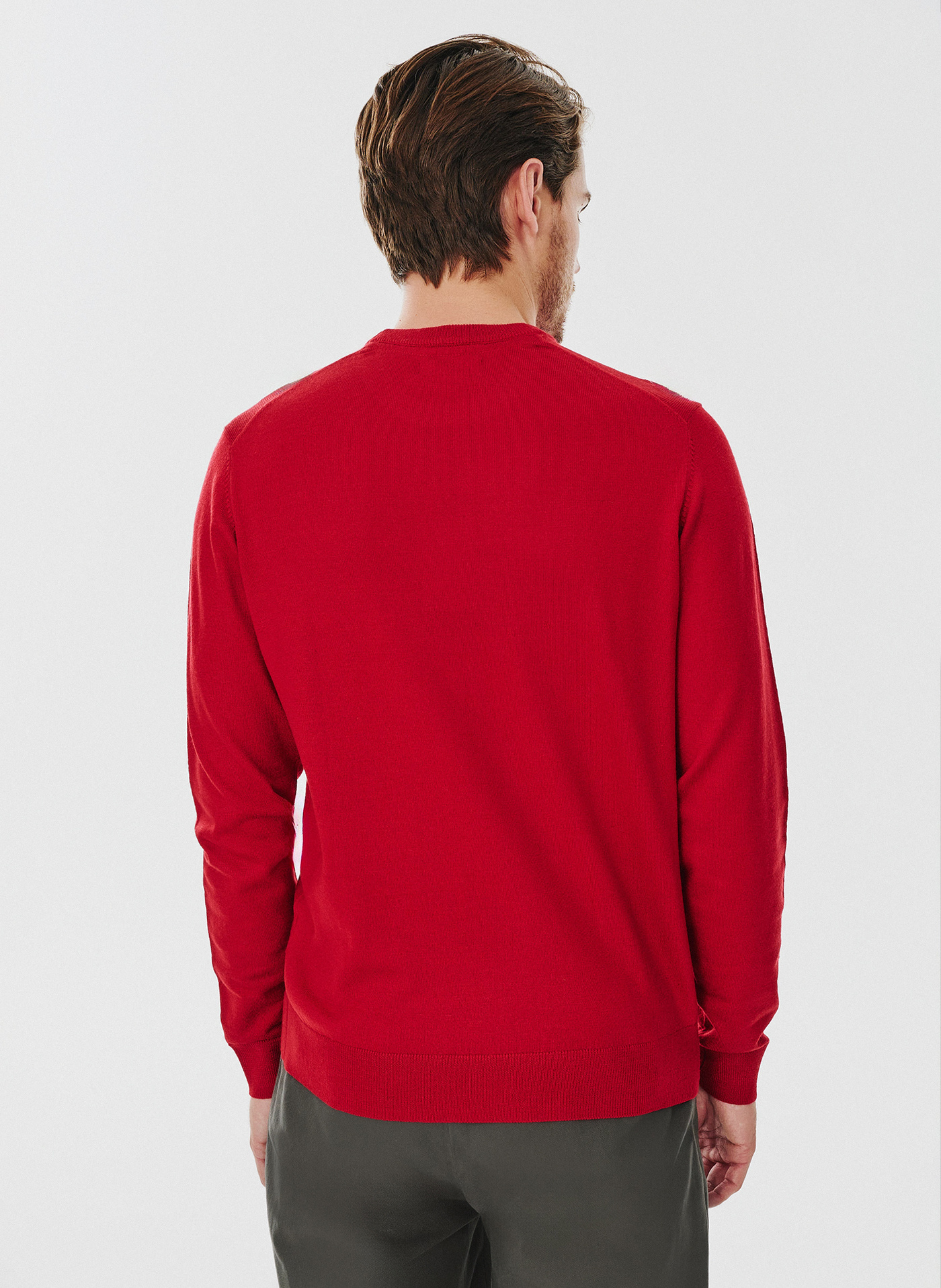 Czerwony męski sweter - Pako Lorente
